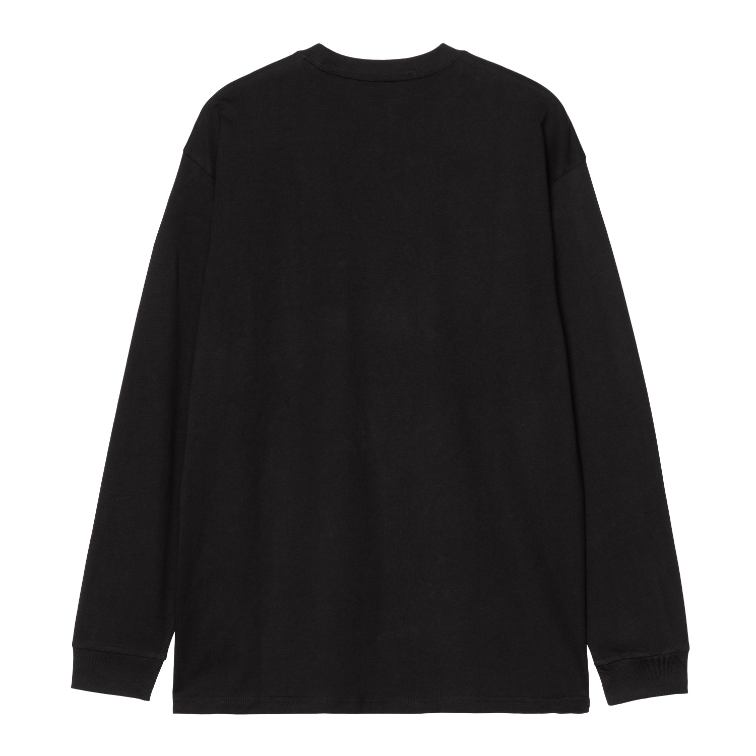 L/S POCKET HEART T-SHIRT - Black / Red
