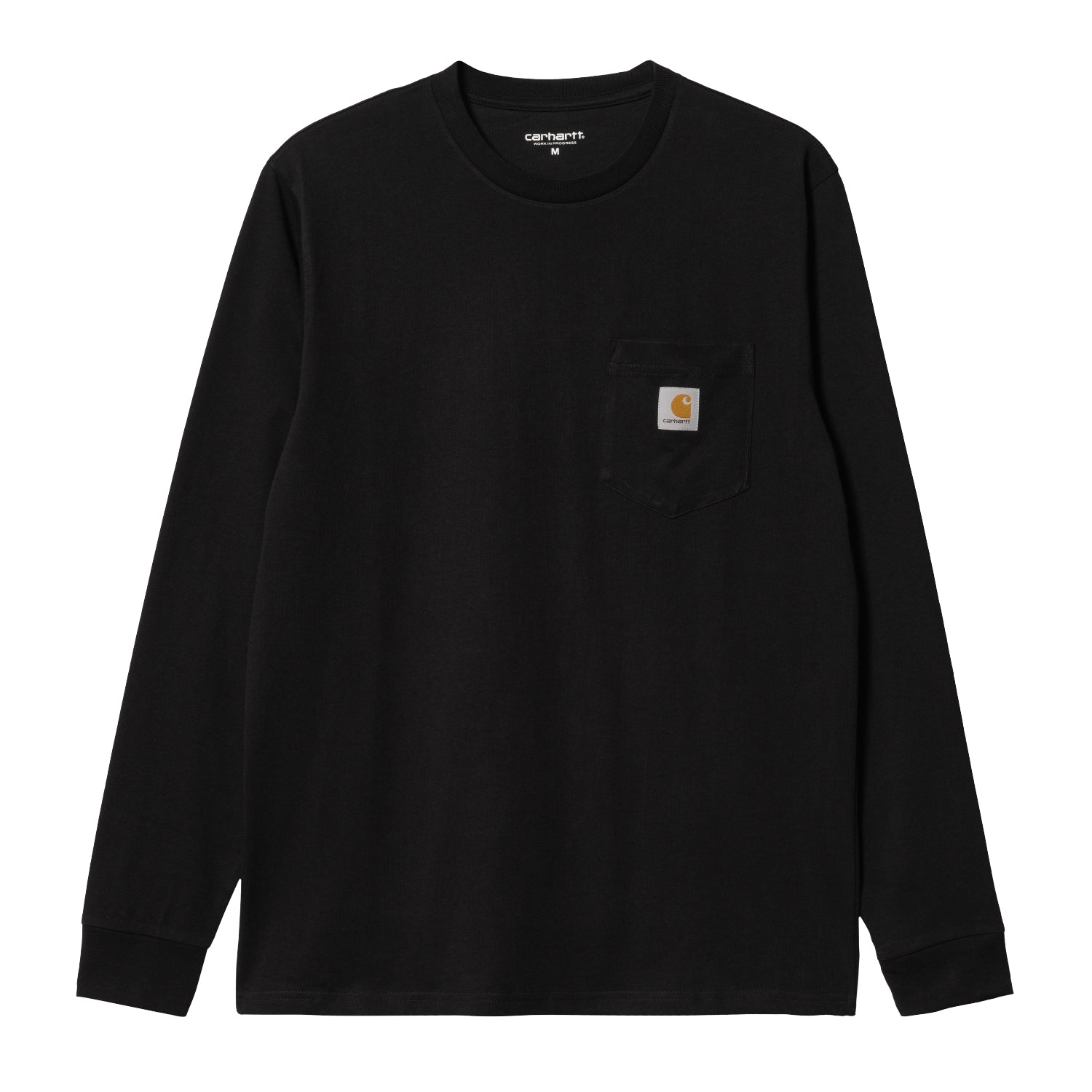L/S POCKET T-SHIRT  - Black