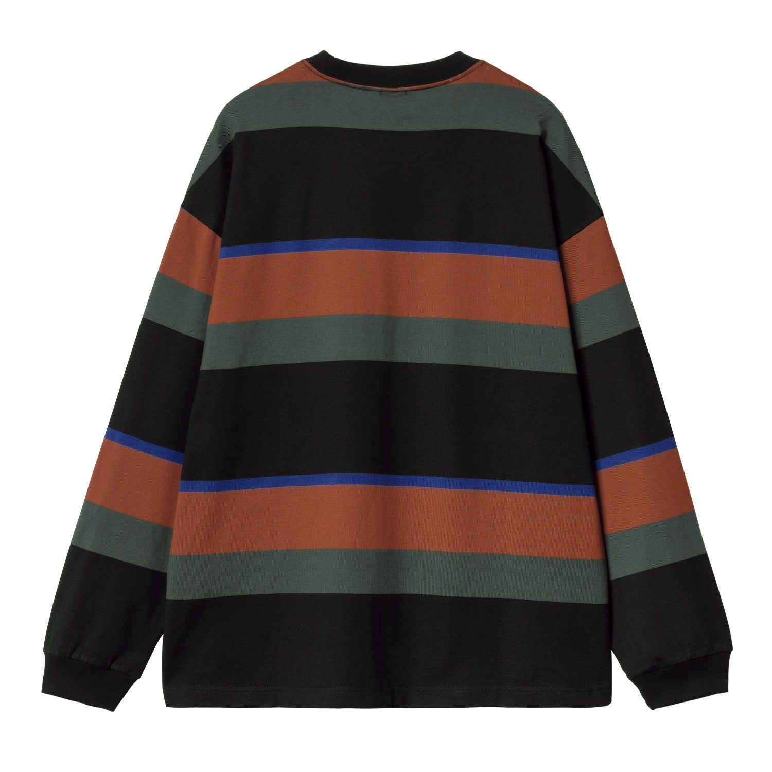 L/S SUNDLING T-SHIRT - Sundling Stripe, Deep H Brown