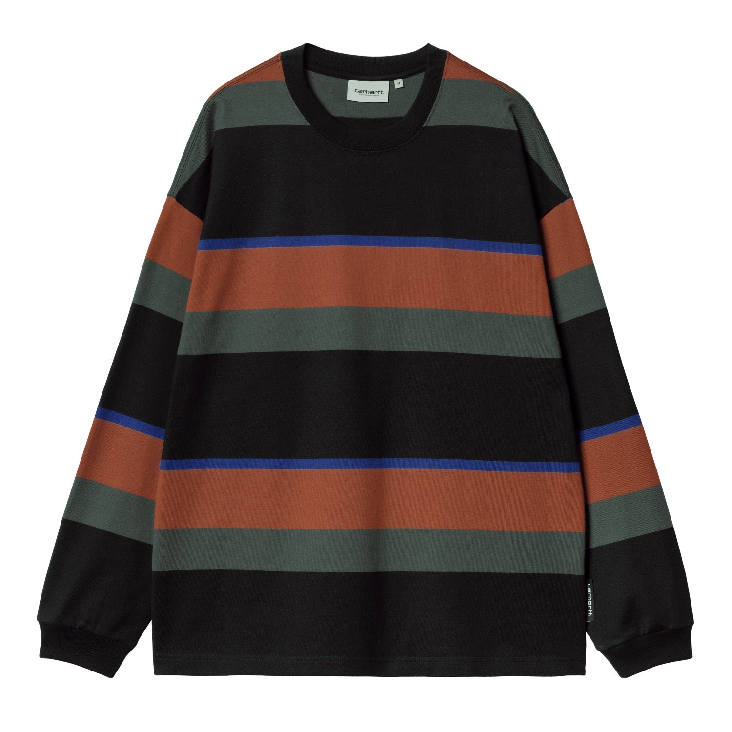 L/S SUNDLING T-SHIRT - Sundling Stripe, Deep H Brown