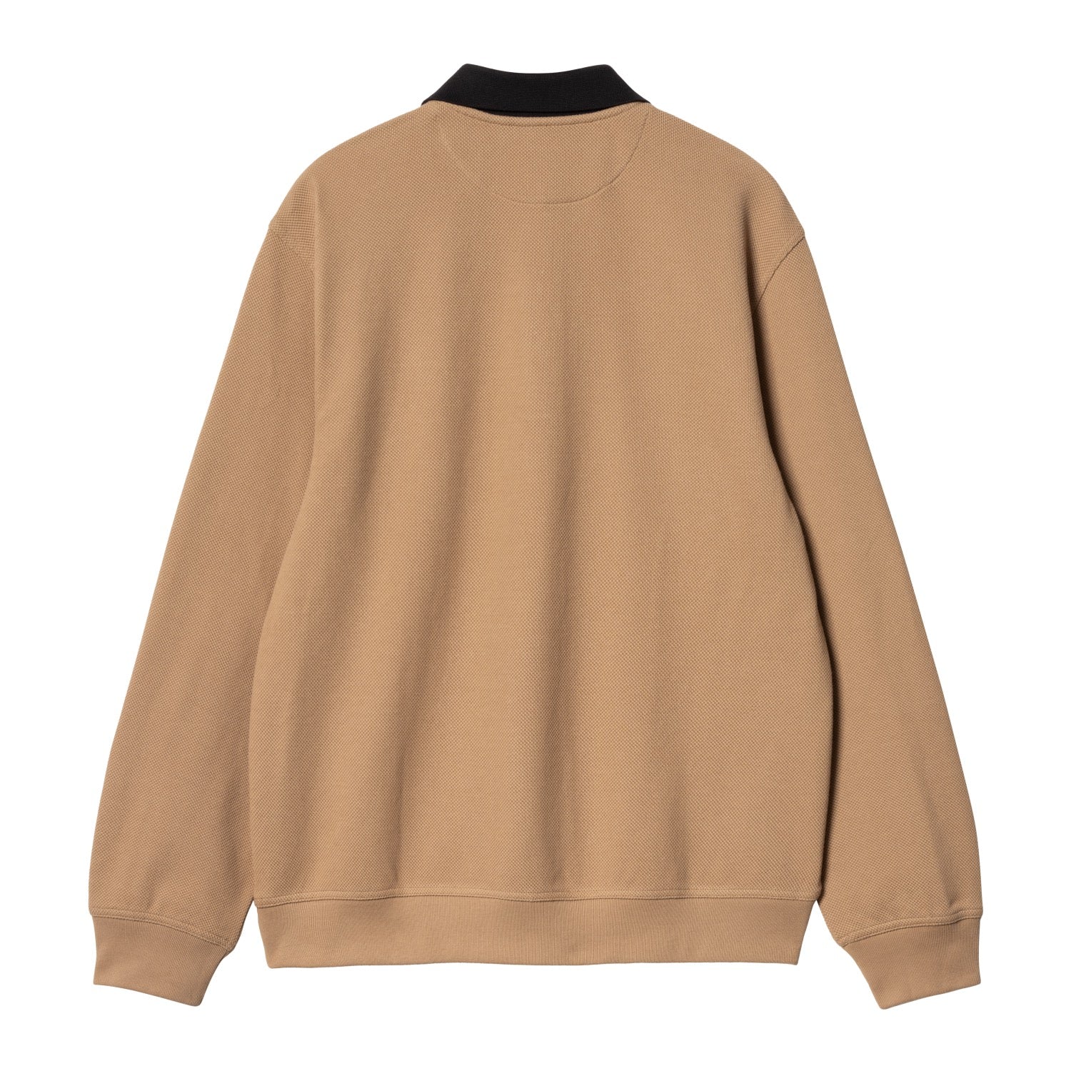 L/S VANCE RUGBY SHIRT - Peanut / Black