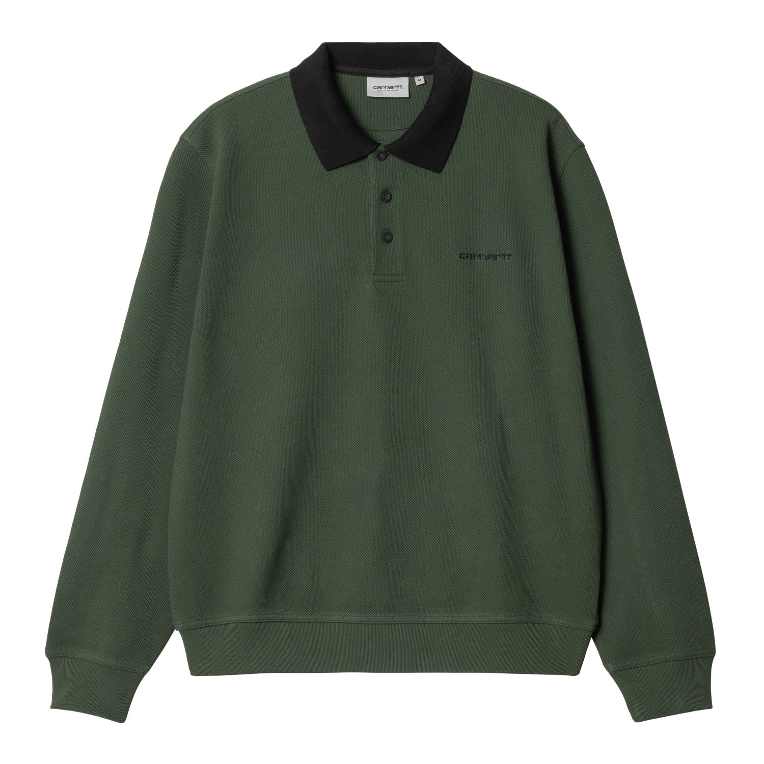 L/S VANCE RUGBY SHIRT - Sycamore Tree / Black