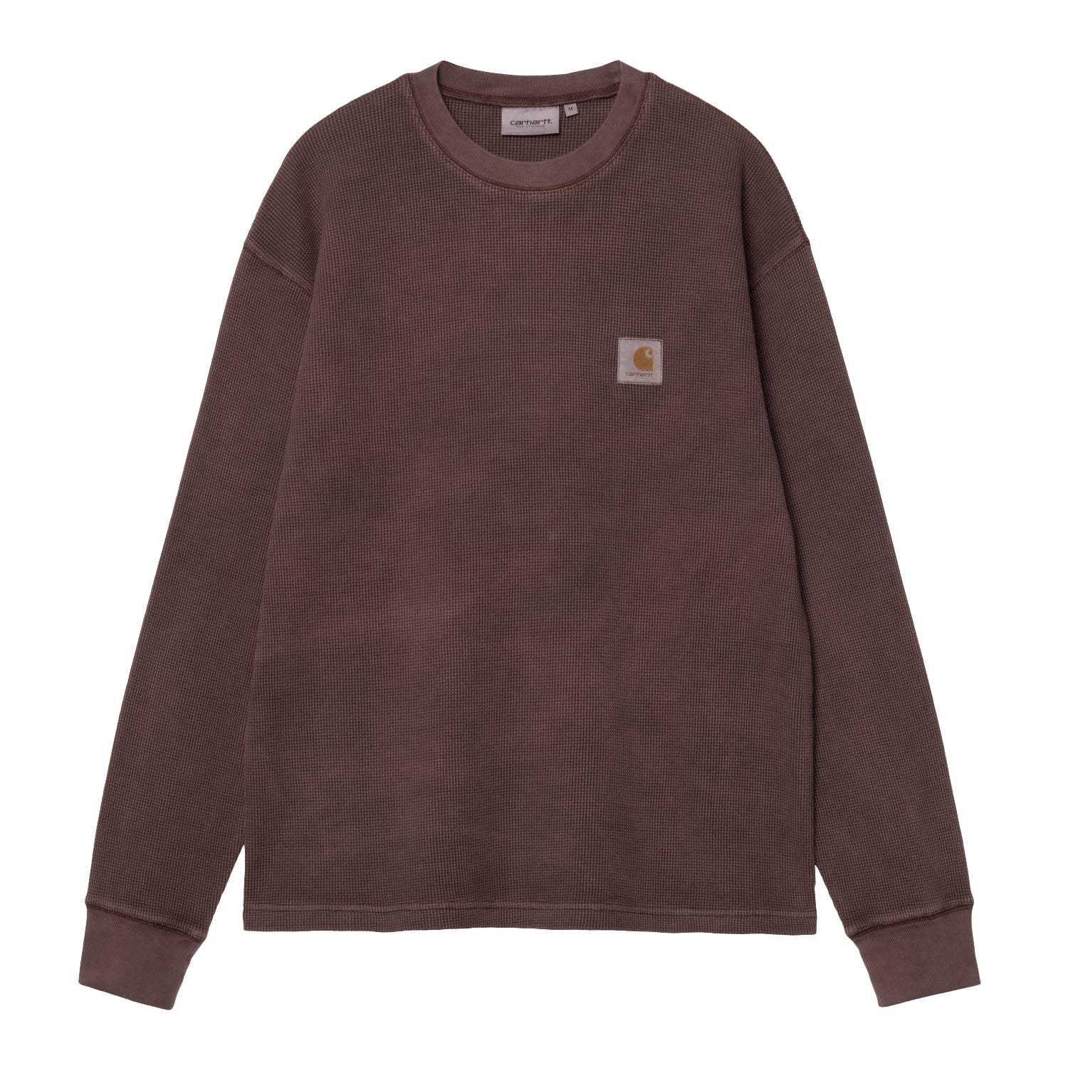 L/S VISTA WAFFLE T-SHIRT - Palisander (garment dyed)