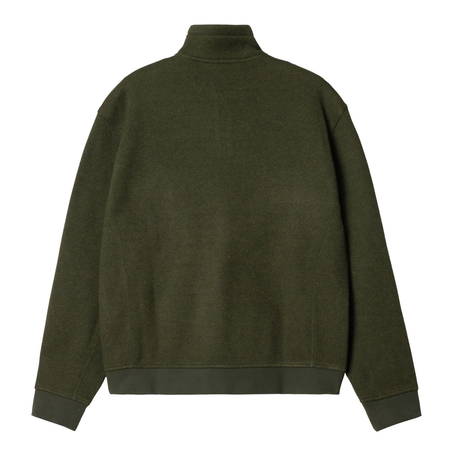 LUTHER HALF ZIP SWEAT - Tarragon Heather