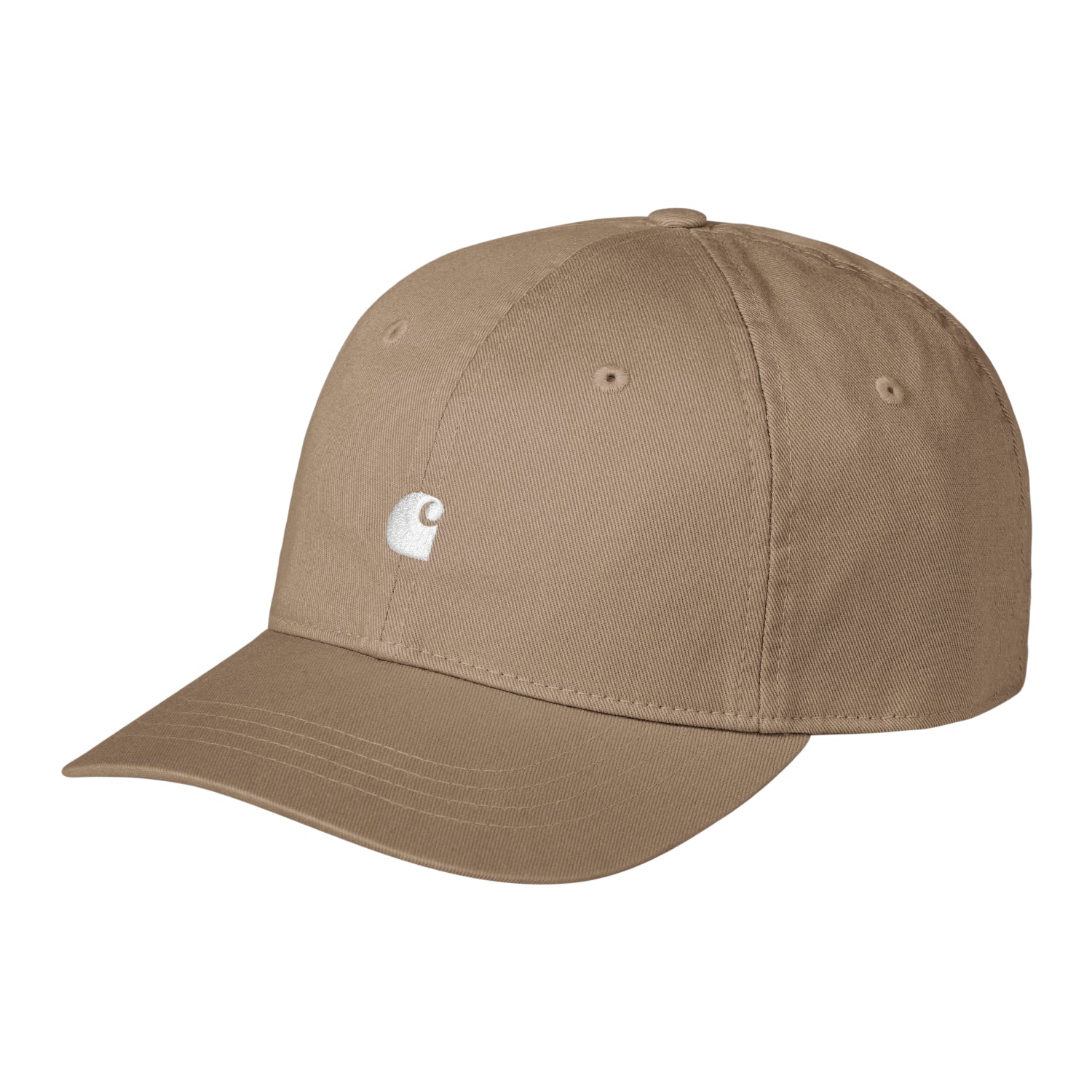 MADISON LOGO CAP - Leather / White