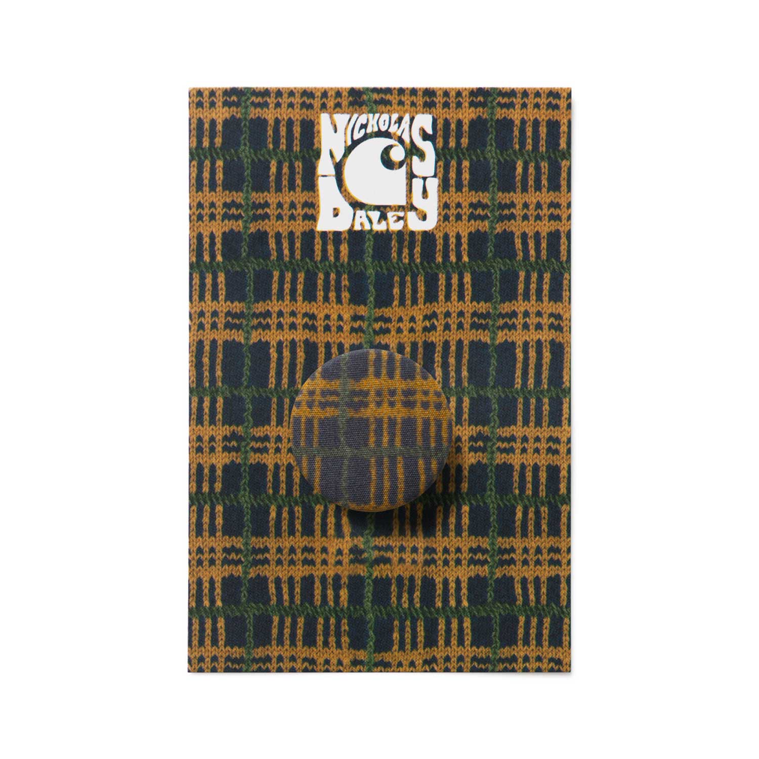NICHOLAS DALEY FABRIC PIN BADGE - Multicolor
