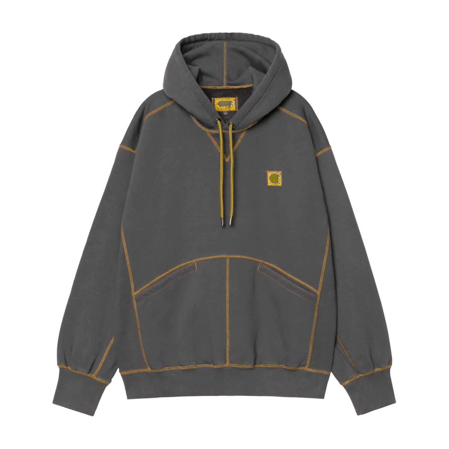 NICHOLAS DALEY HOODIE - ND Black Sand / ND Golden Yellow Stone washed