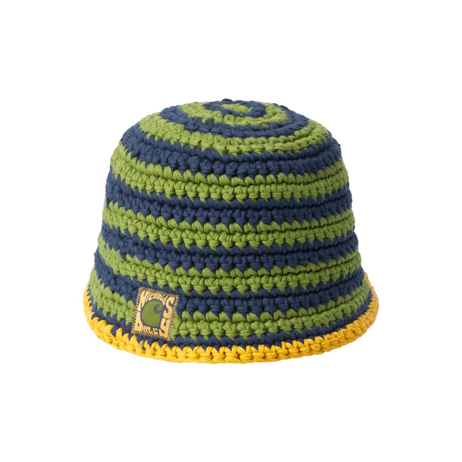 NICHOLAS DALEY KNITTED HAT - ND Tawny Olive / Cedar Green / Black Iri