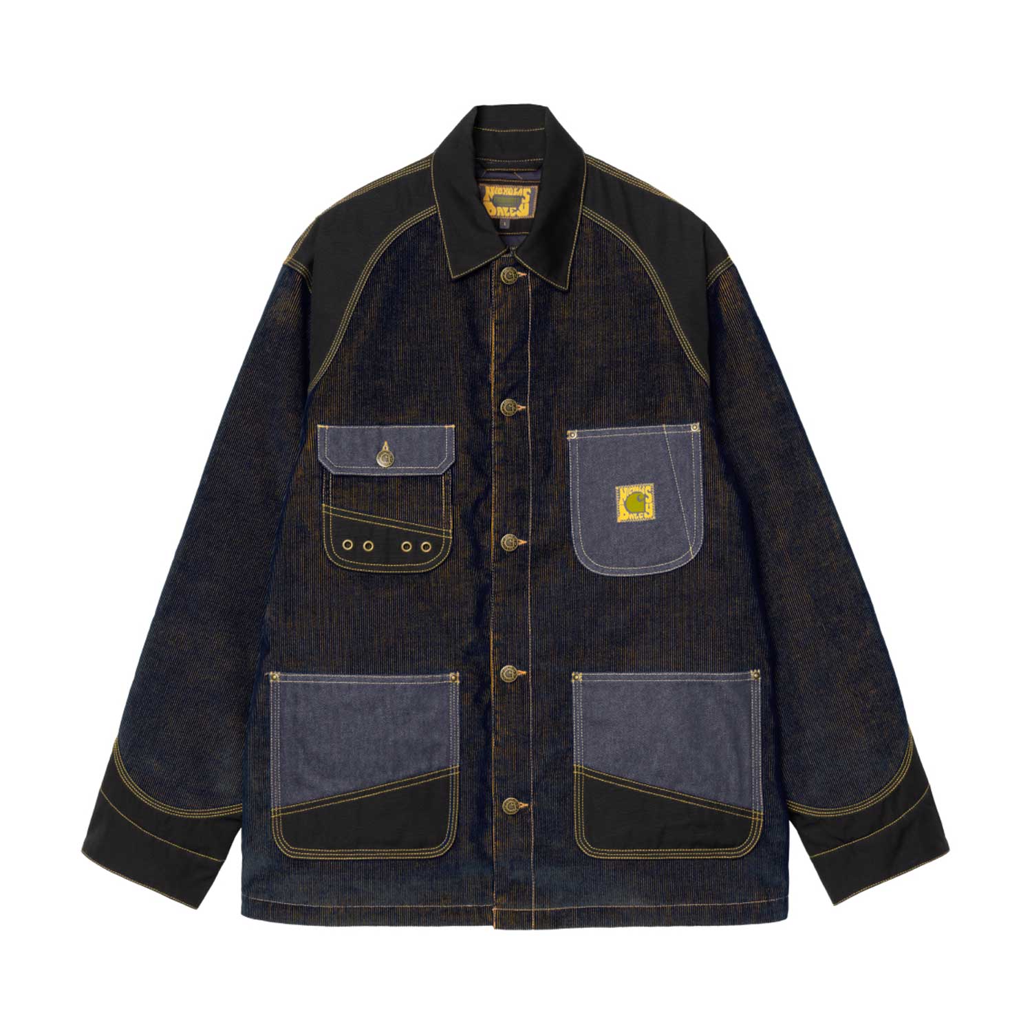 NICHOLAS DALEY OG CHORE COAT - ND Dark Navy / Mustard 1