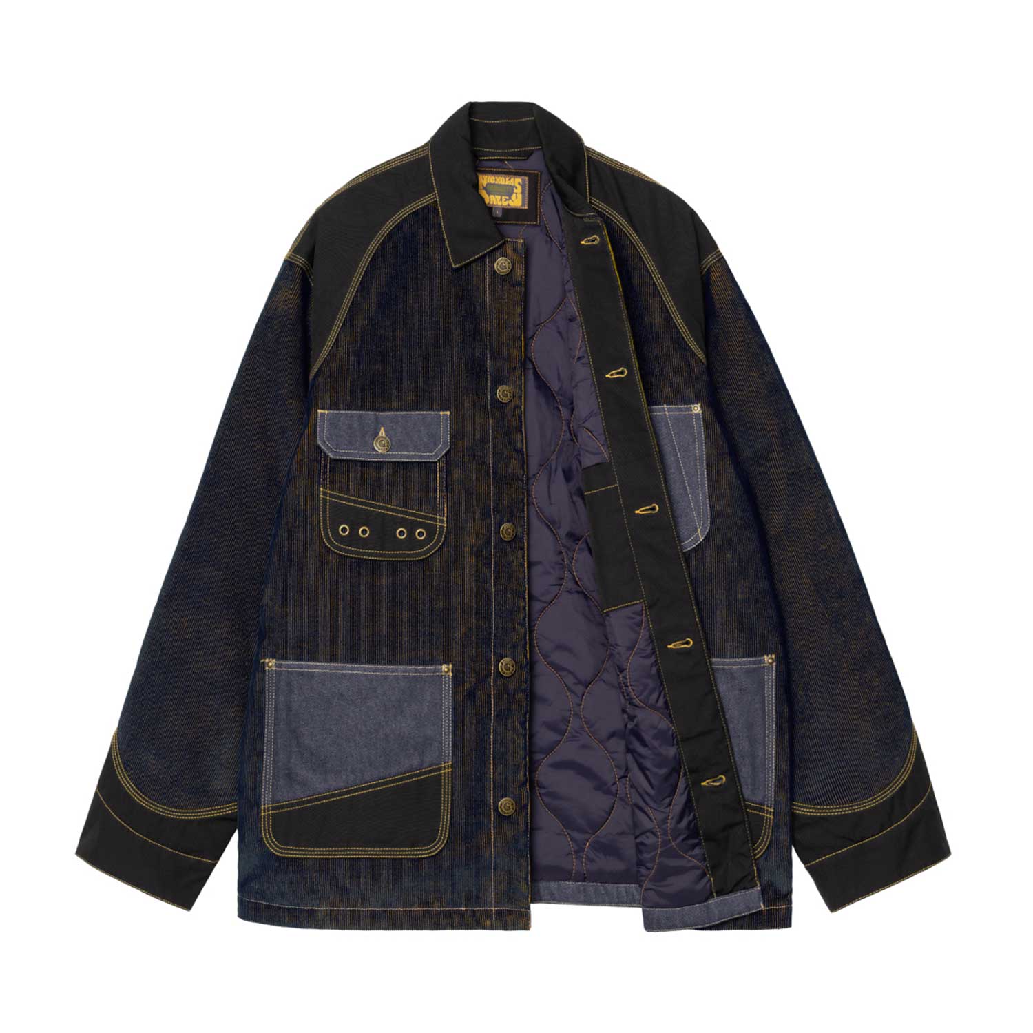 NICHOLAS DALEY OG CHORE COAT - ND Dark Navy / Mustard 2