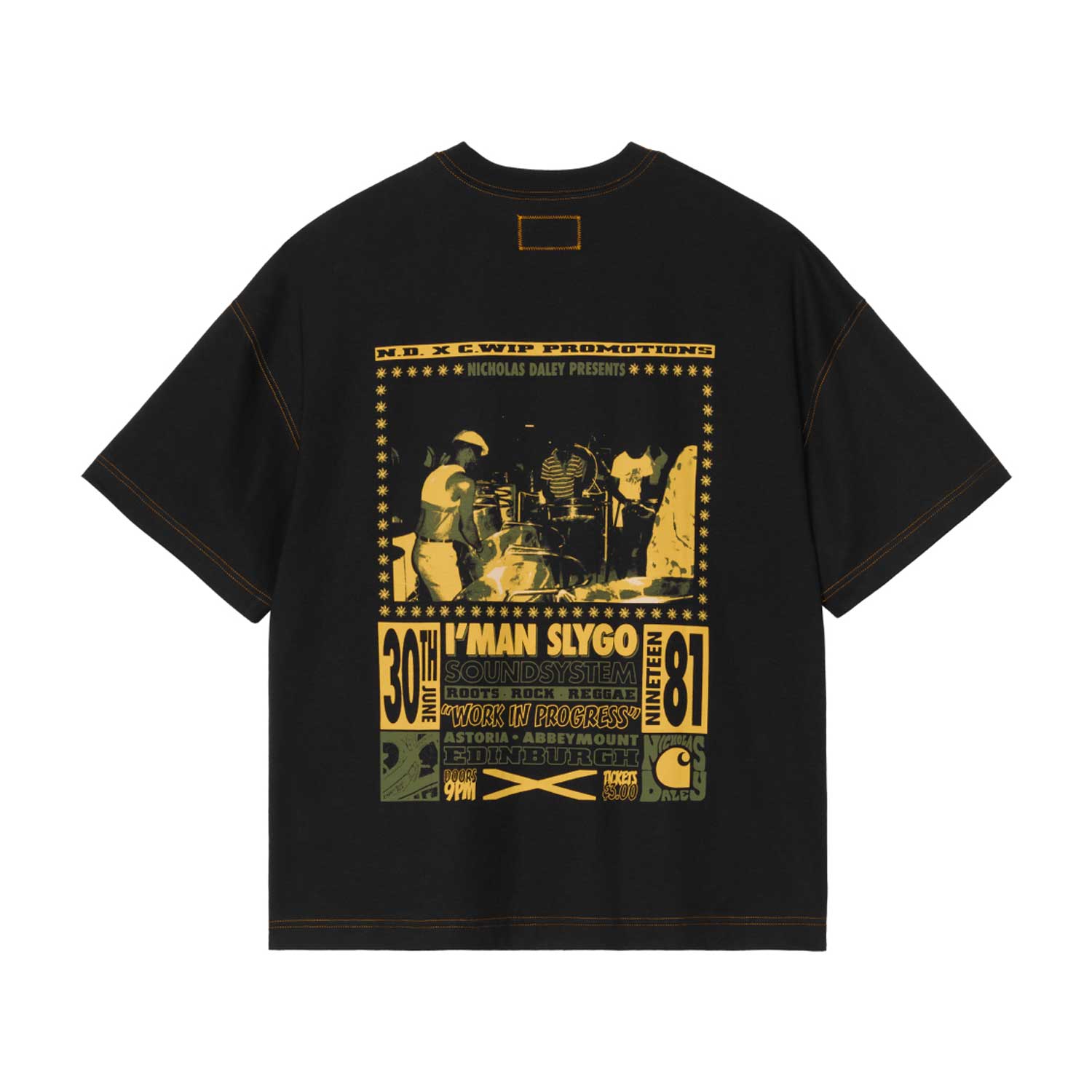NICHOLAS DALEY POSTER T-SHIRT - ND Black