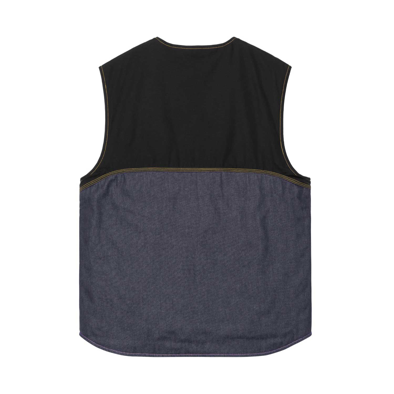 NICHOLAS DALEY VEST - ND Dark Navy / Mustard 2