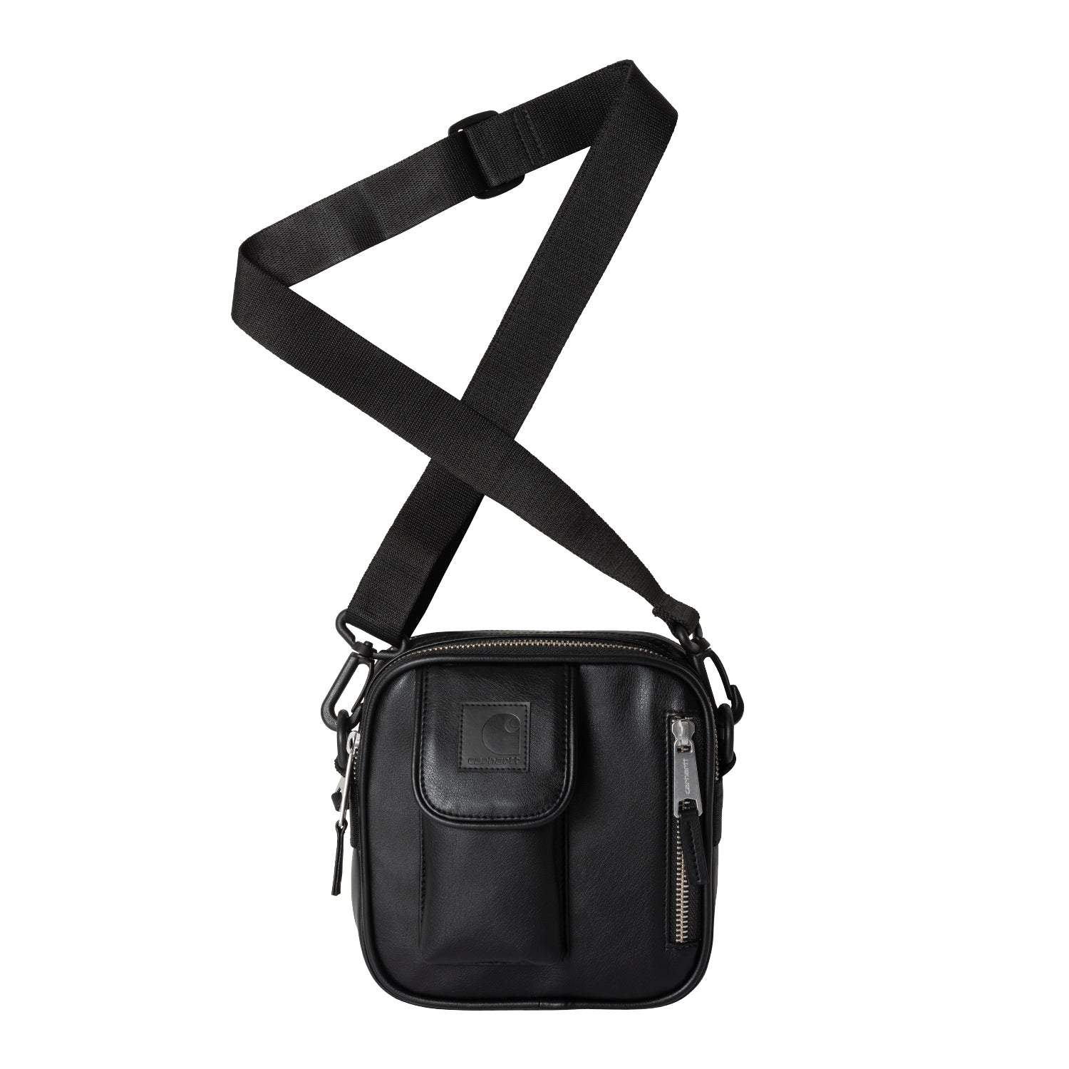 ESSENTIALS LEATHER BAG, SMALL - Black