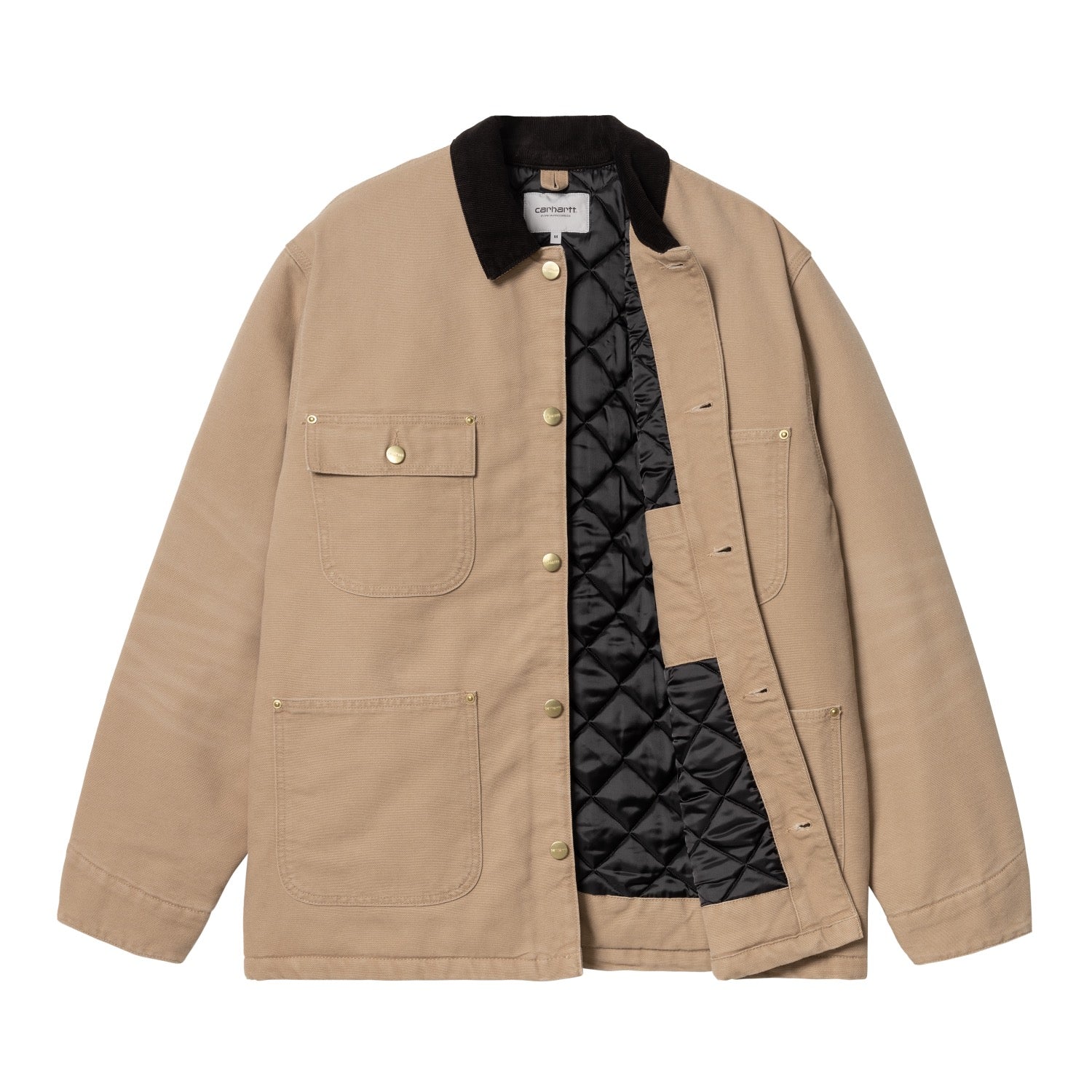 OG CHORE COAT - Peanut / Black (aged canvas)