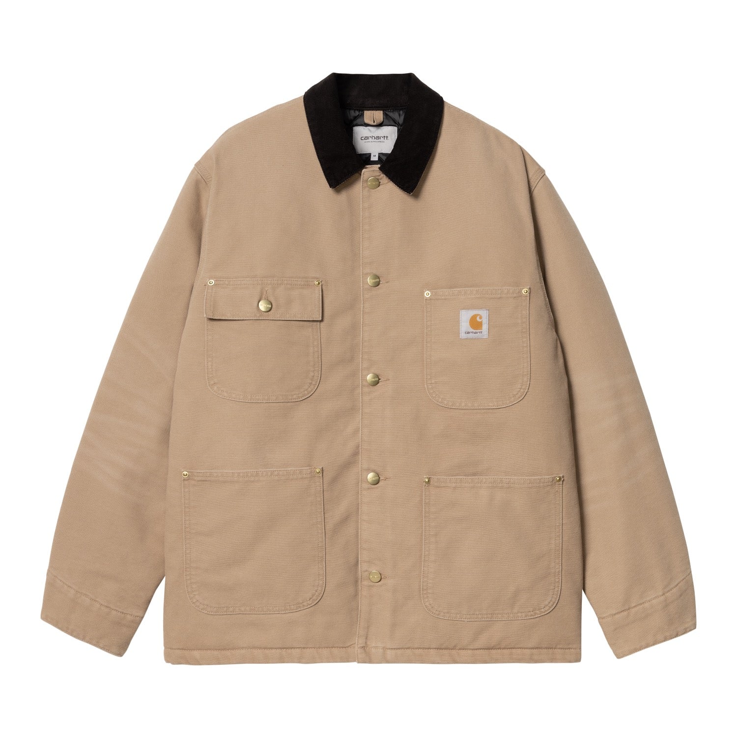 OG CHORE COAT - Peanut / Black (aged canvas)