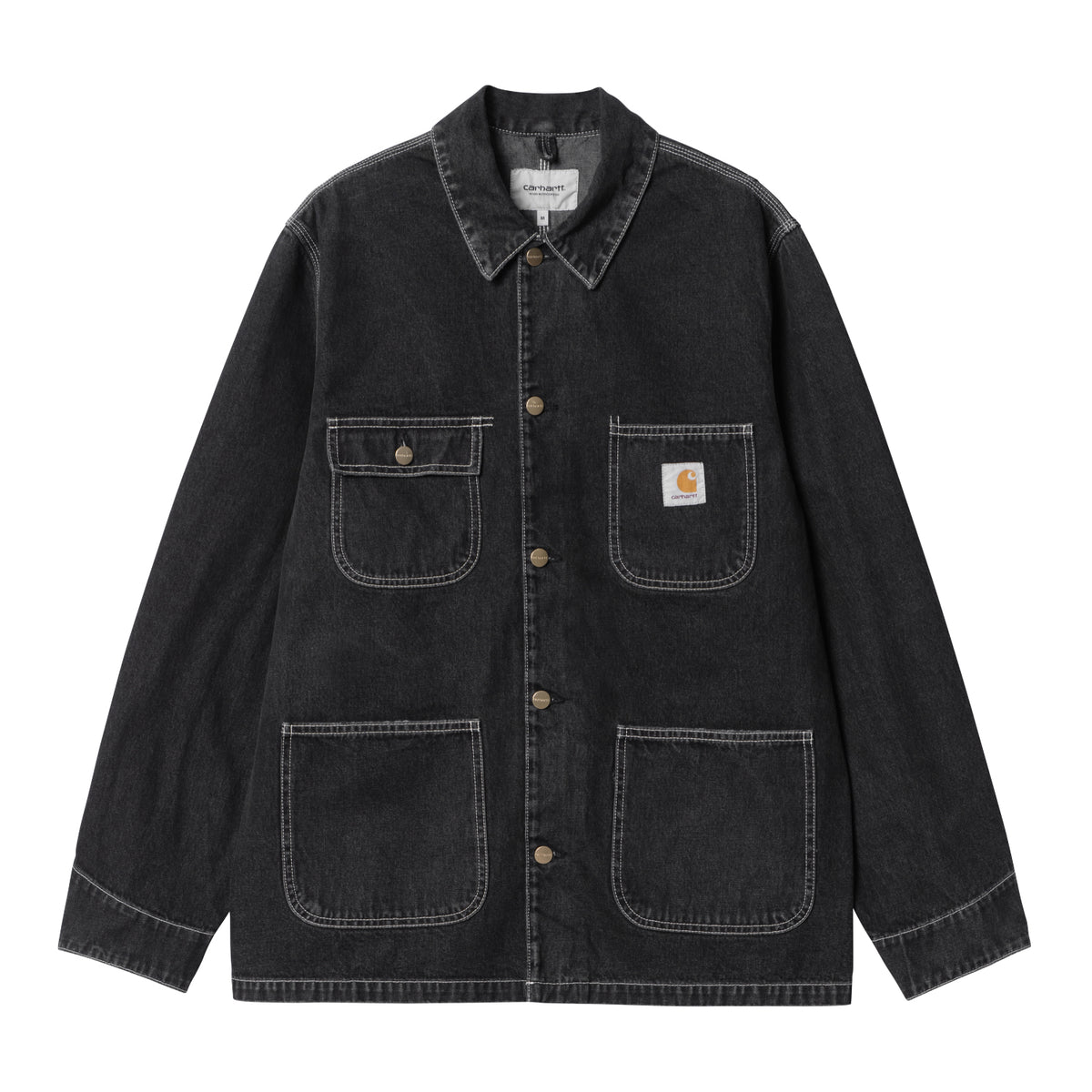 OG CHORE COAT - Black (stone washed) 1