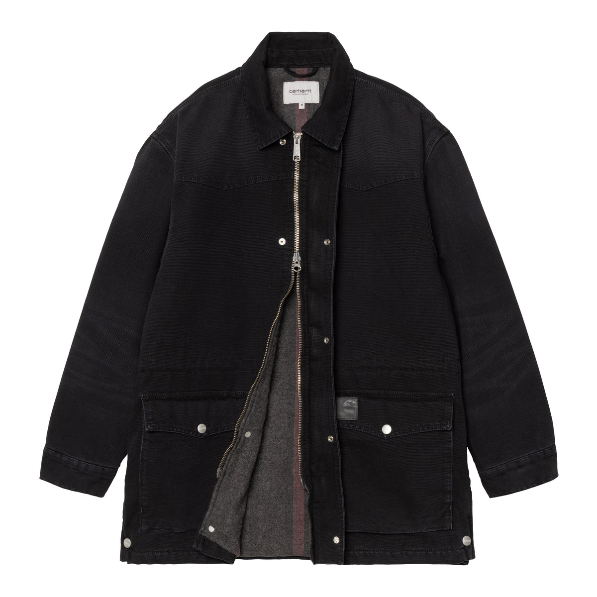 OG SANTA FE COAT - Black / Black (stone canvas) 6