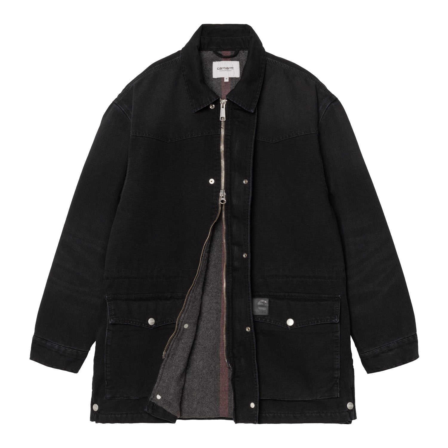 OG SANTA FE COAT - Black / Black (stone canvas)