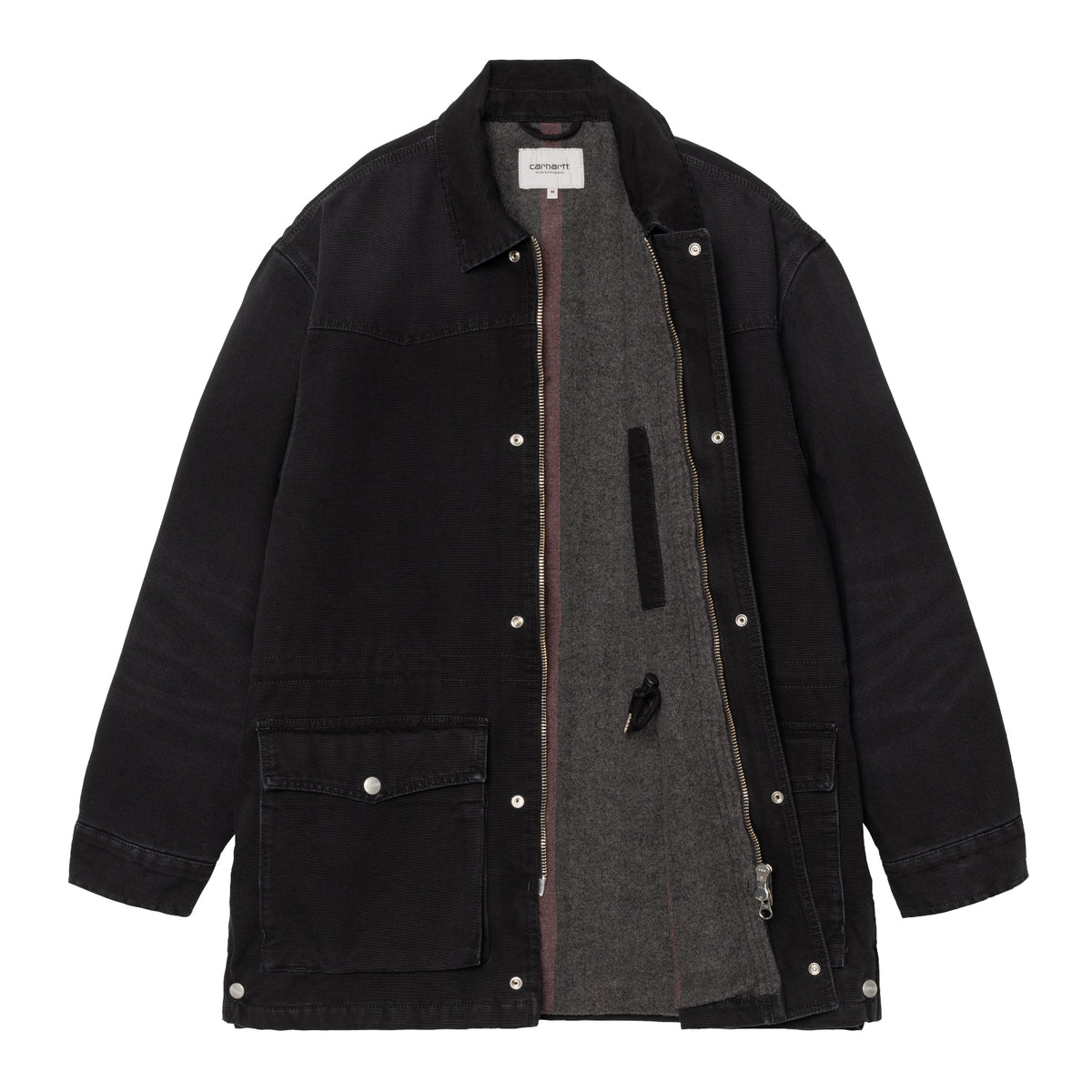 OG SANTA FE COAT - Black / Black (stone canvas) 7