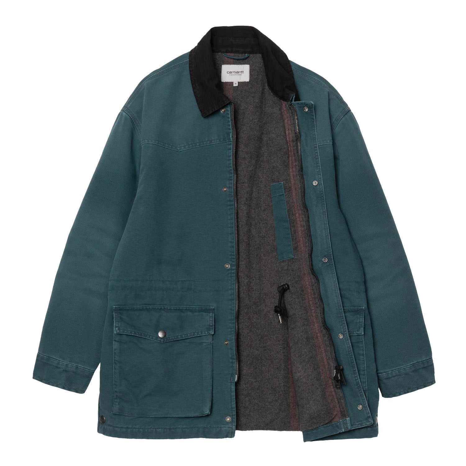 OG SANTA FE COAT - Deep Lagoon / Black (stone canvas)