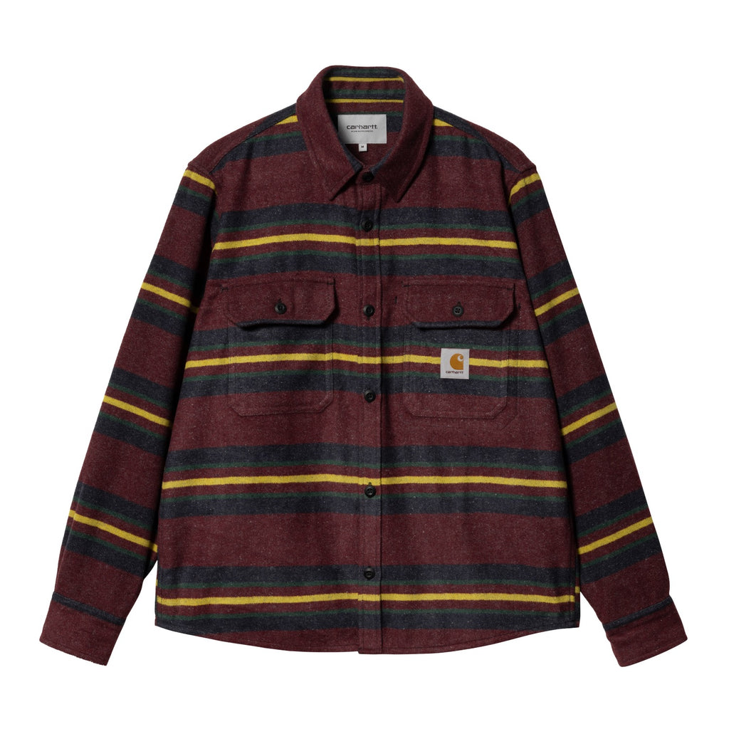 OREGON SHIRT JAC - Starco Stripe, Bordeaux