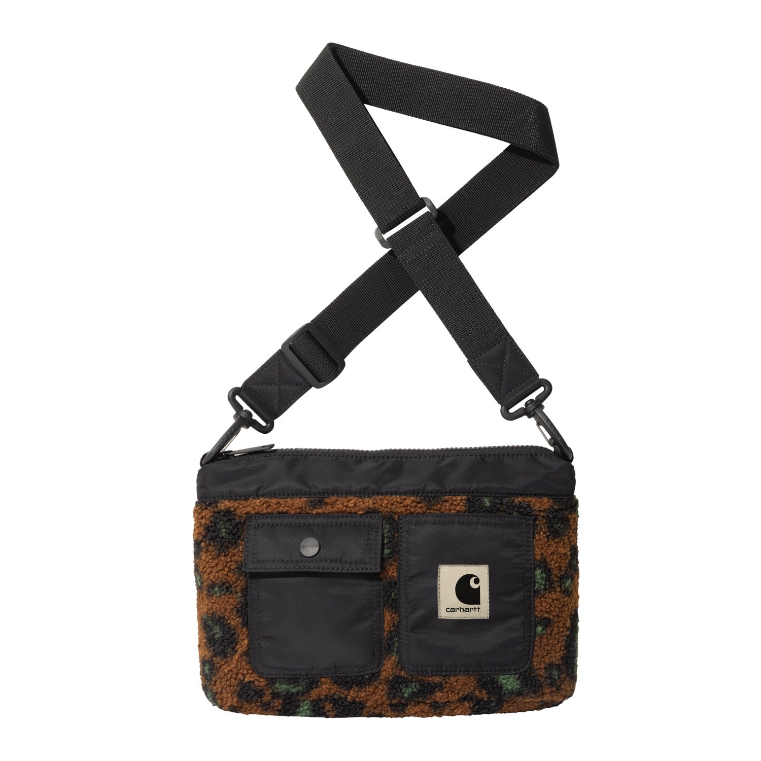 ORLA STRAP BAG - Camo Leo Jacquard Tamarind / Black