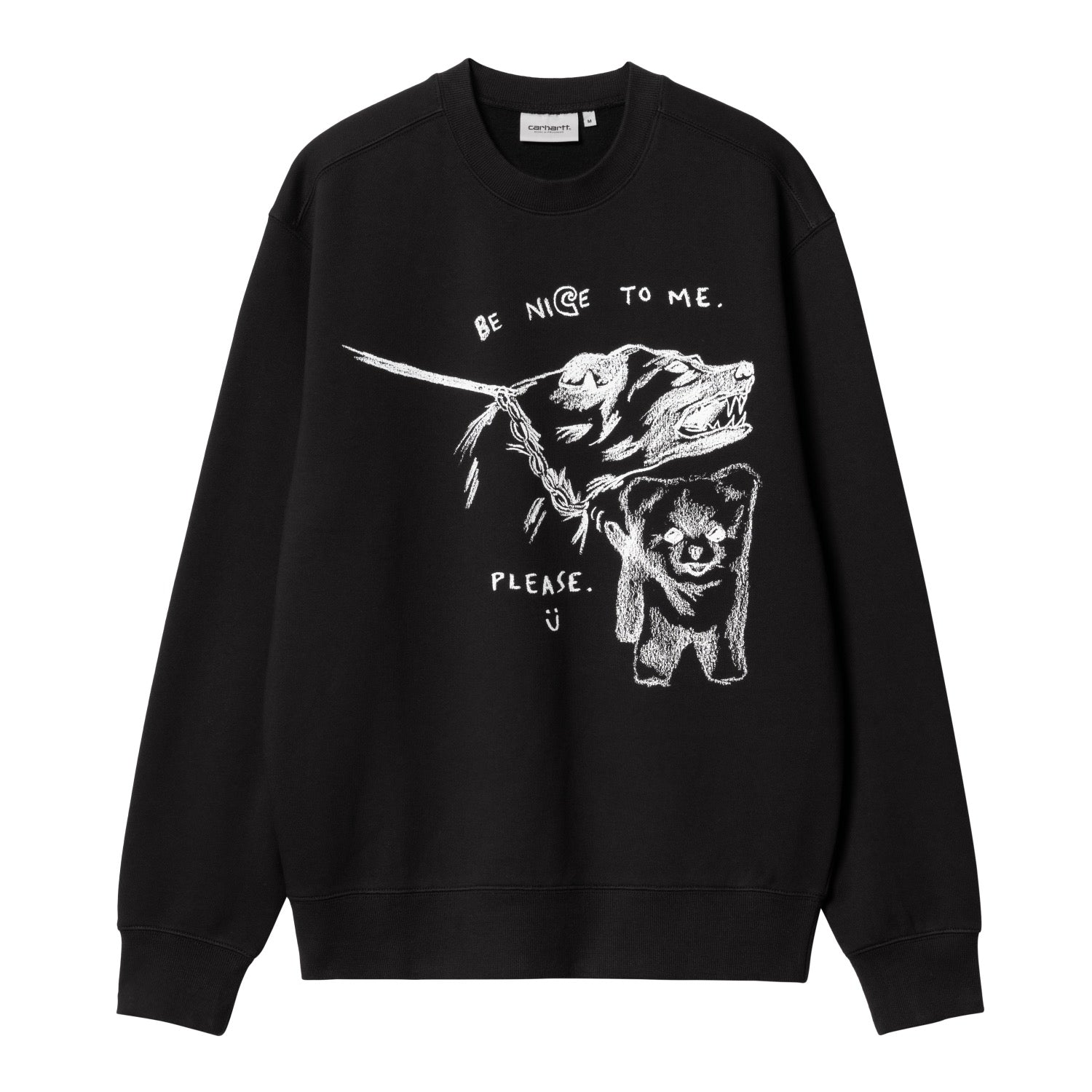 PEPE BE NICE SWEAT - Black / White