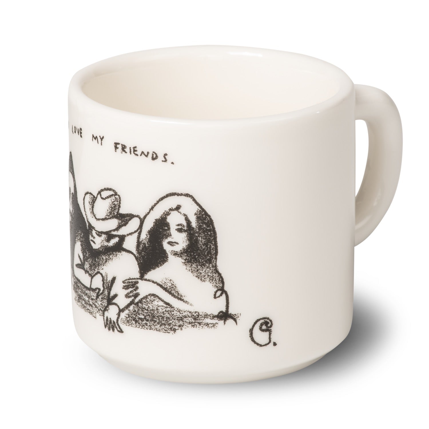 PEPE FRIENDS MUG - White / Black