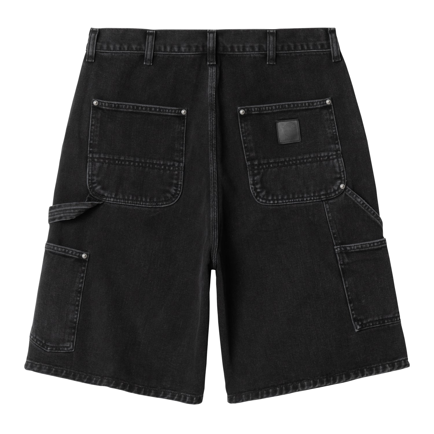 RIVET SHORT - Black (stone washed)