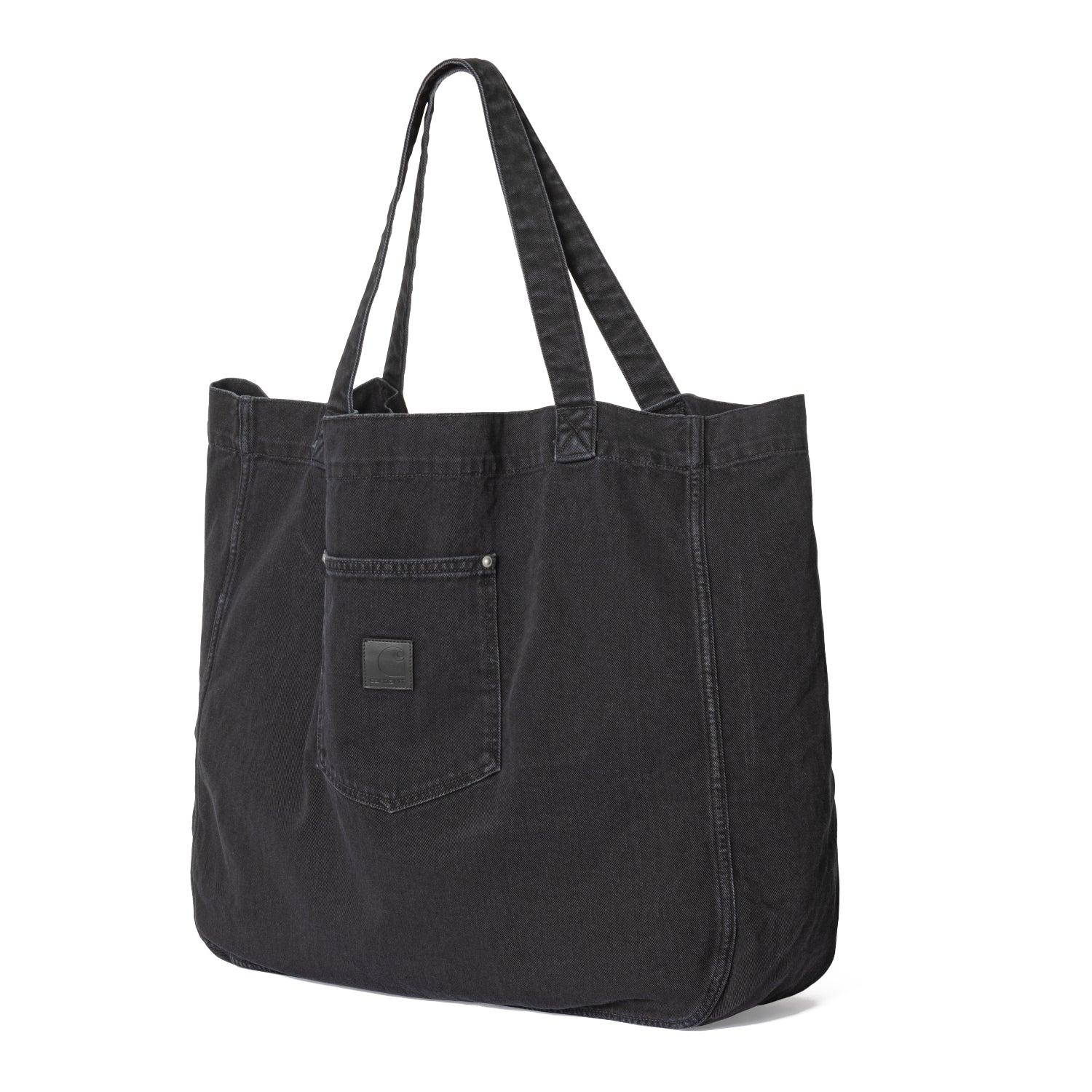 RIVET TOTE BAG - Black (stone washed)