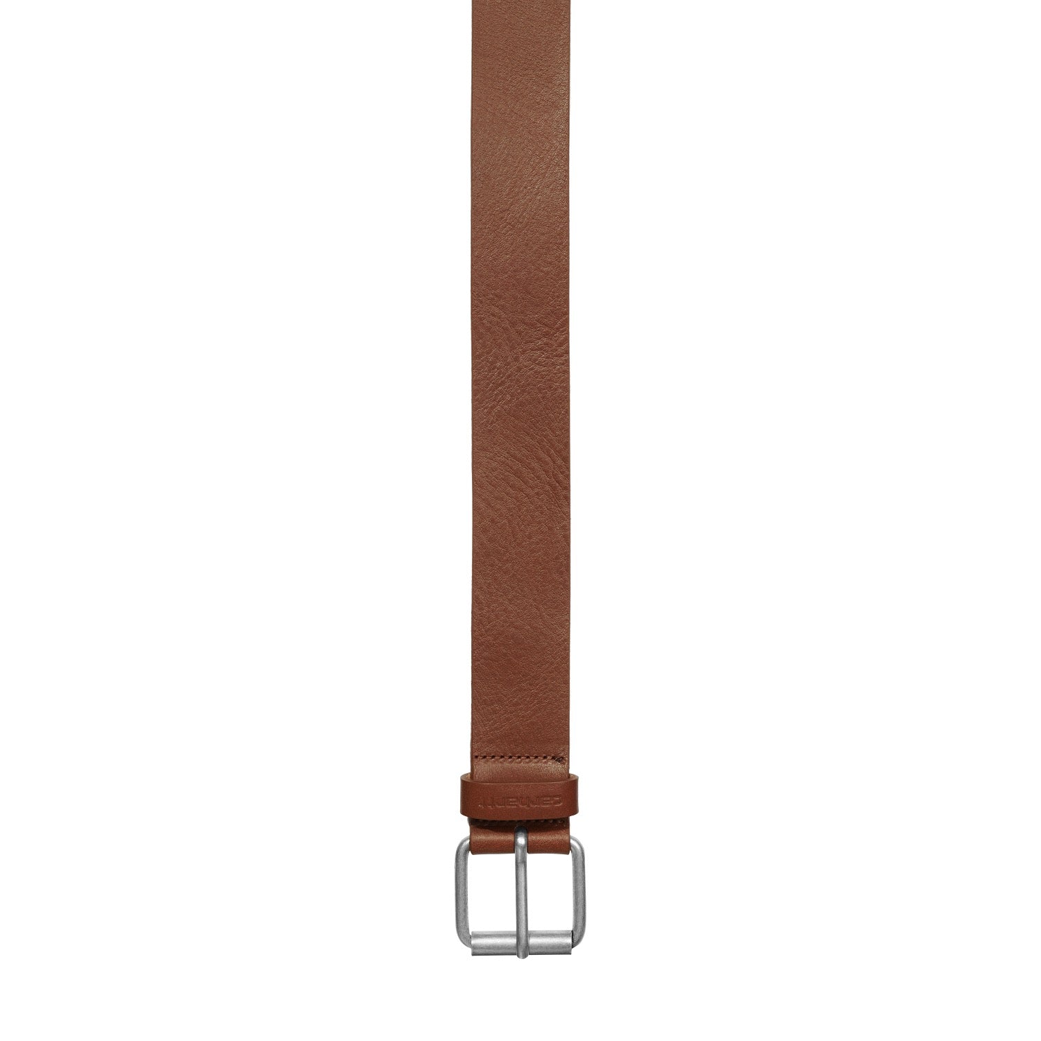 RYAN BELT - Cognac / Silver