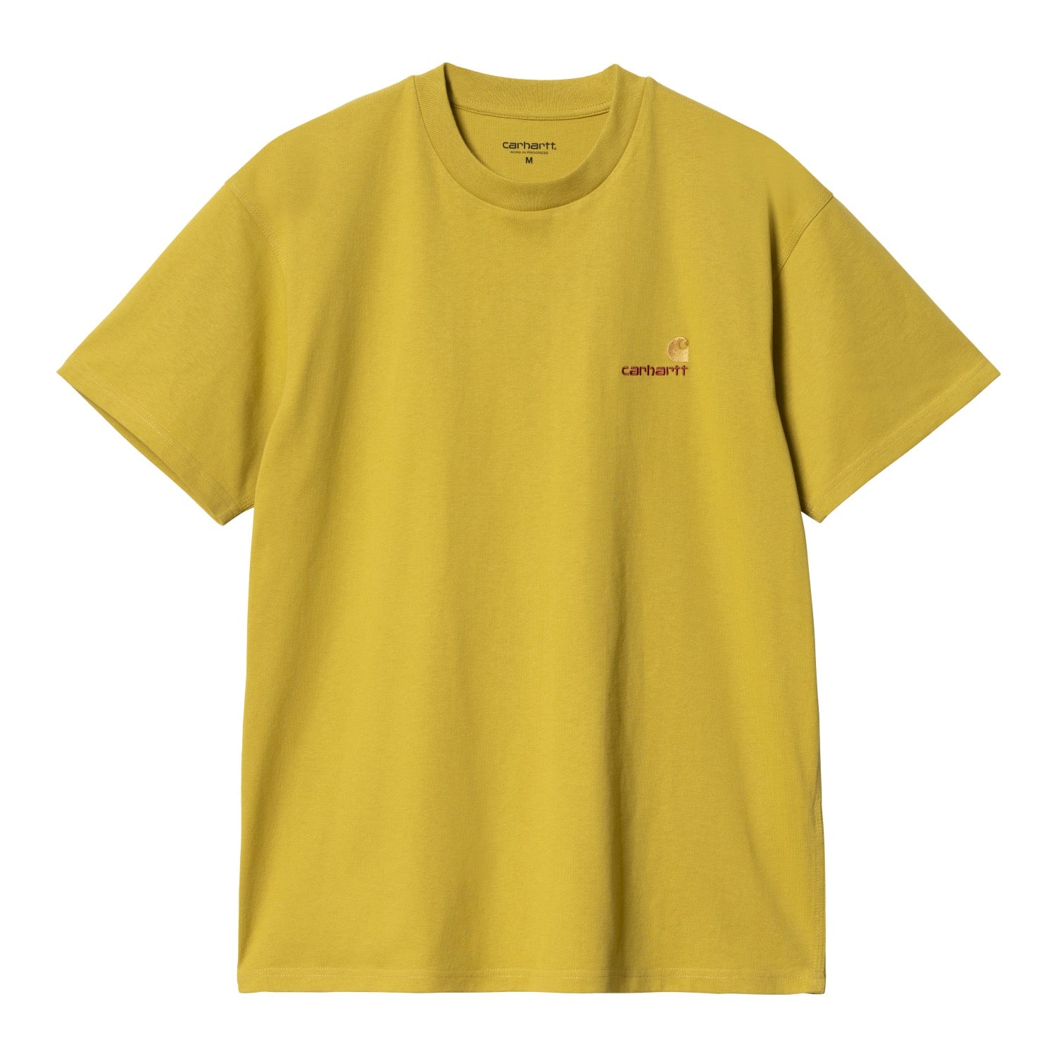 S/S AMERICAN SCRIPT T-SHIRT - Golden Olive