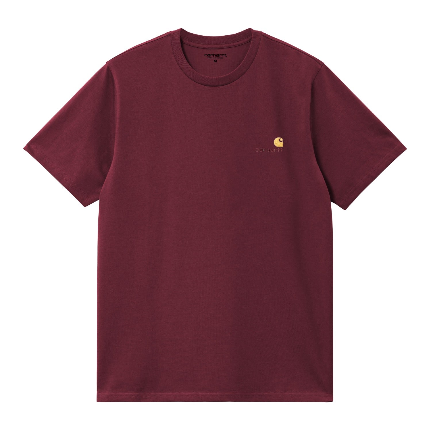 S/S AMERICAN SCRIPT T-SHIRT - Malbec