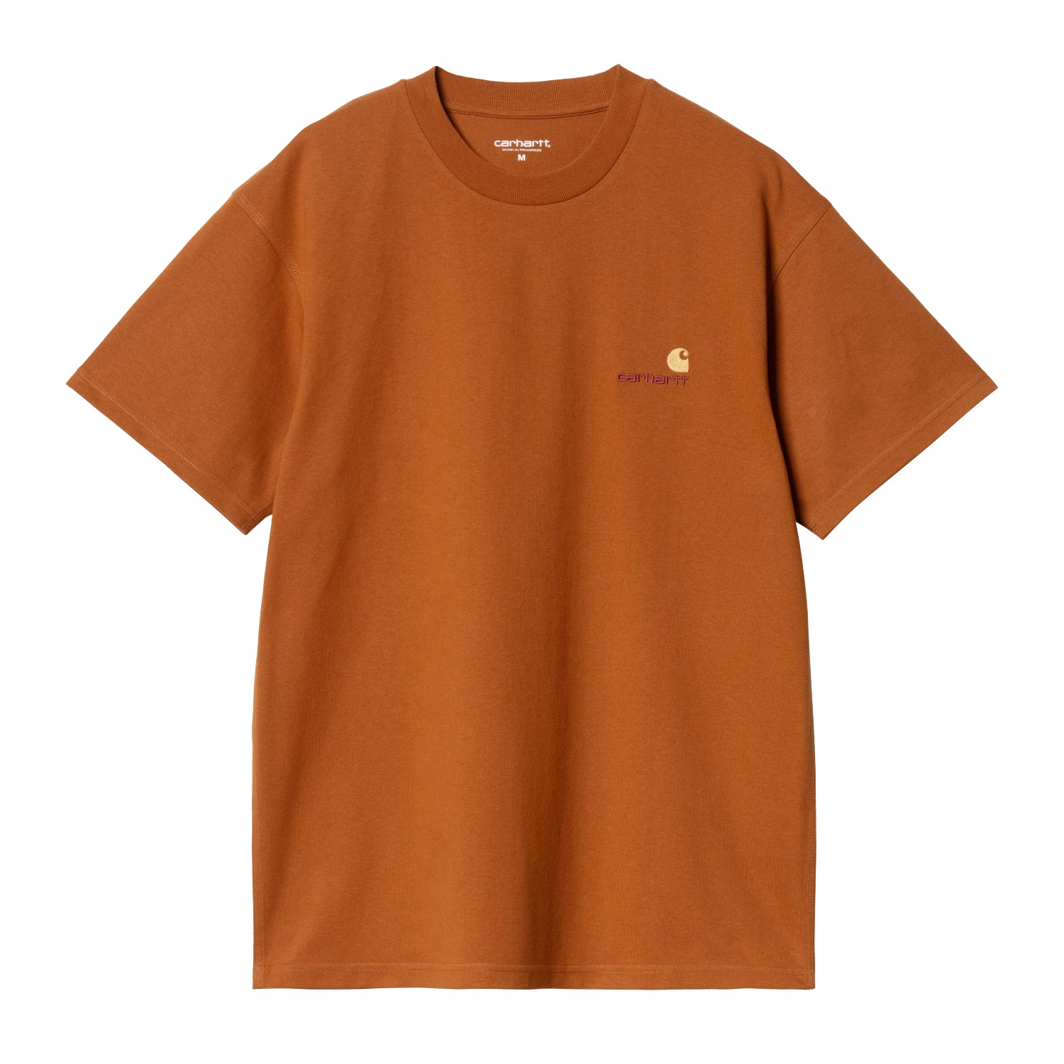S/S AMERICAN SCRIPT T-SHIRT - Sienna 1