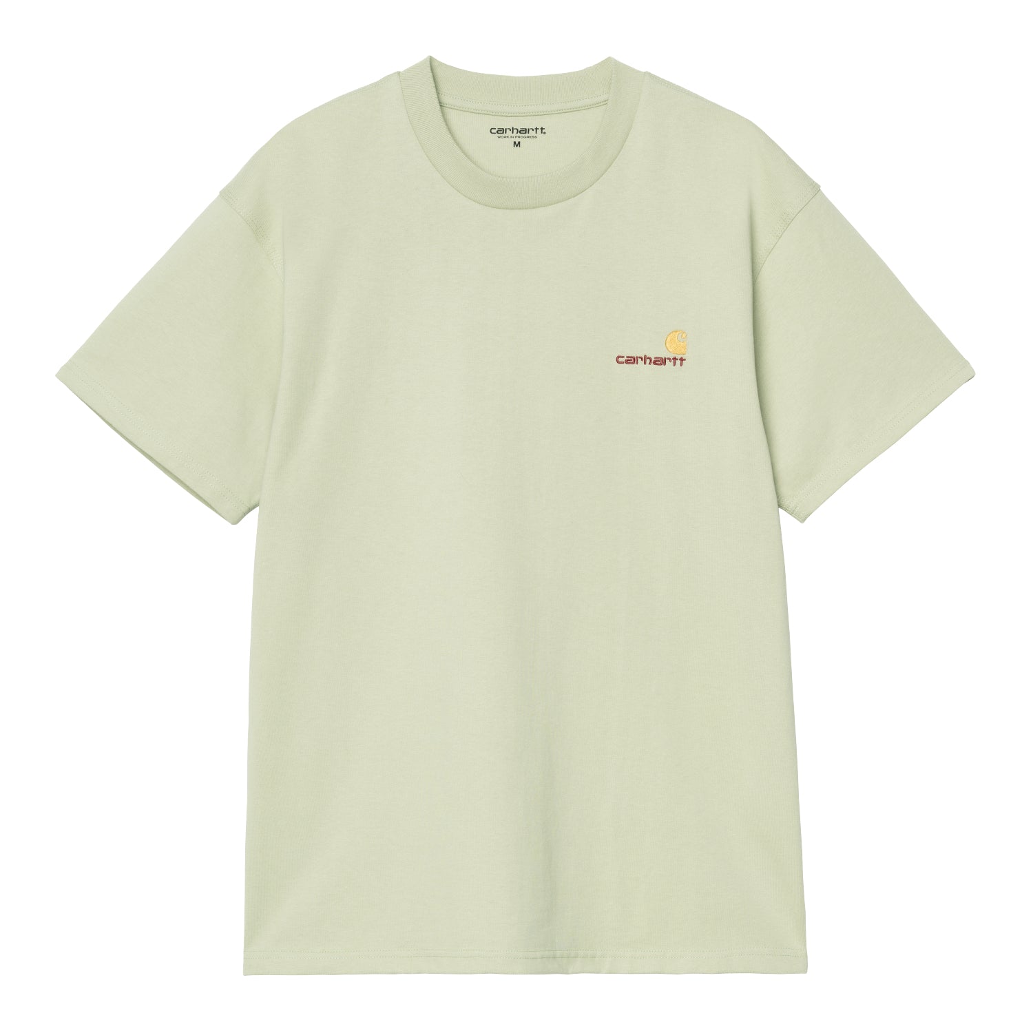 S/S AMERICAN SCRIPT T-SHIRT - Pale Olive 1