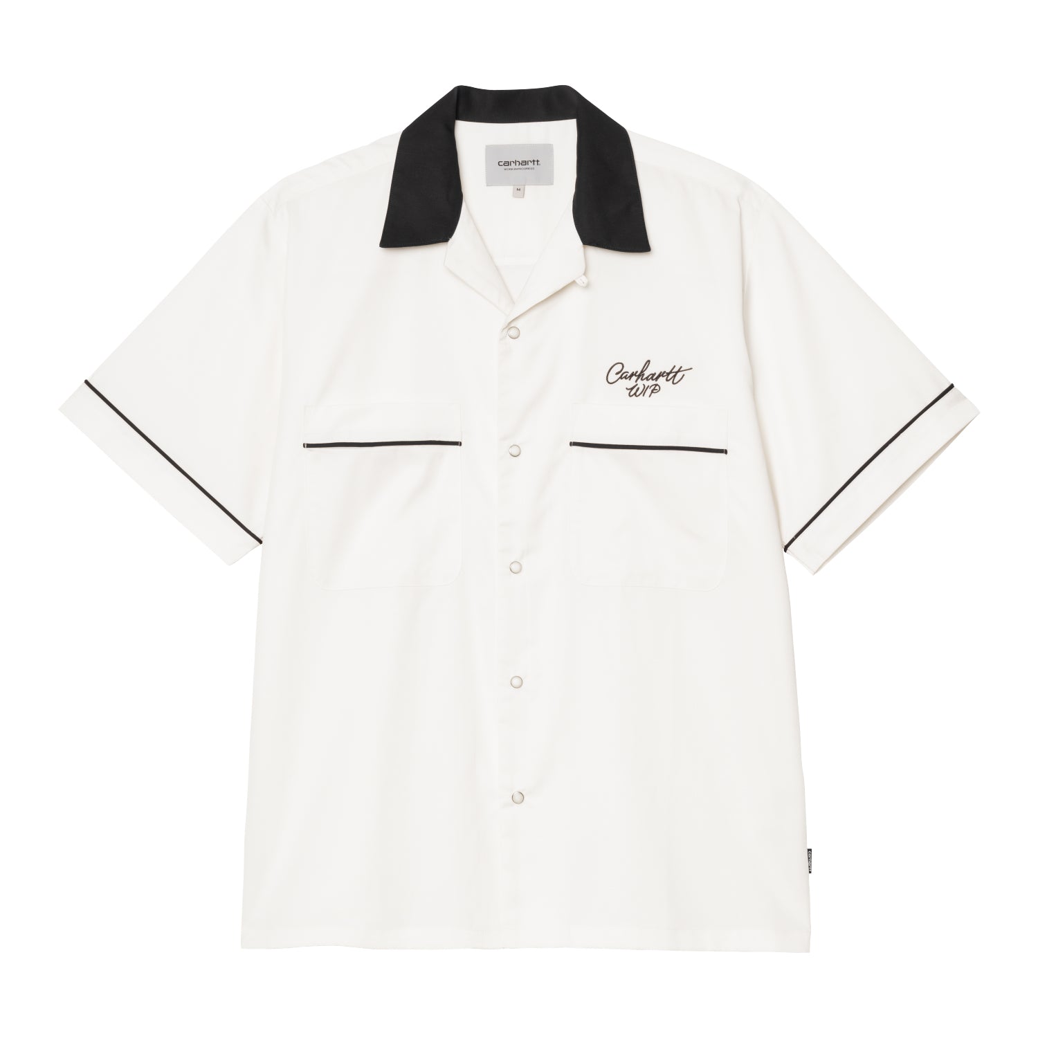 S/S BOWL SHIRT  - Wax / Black
