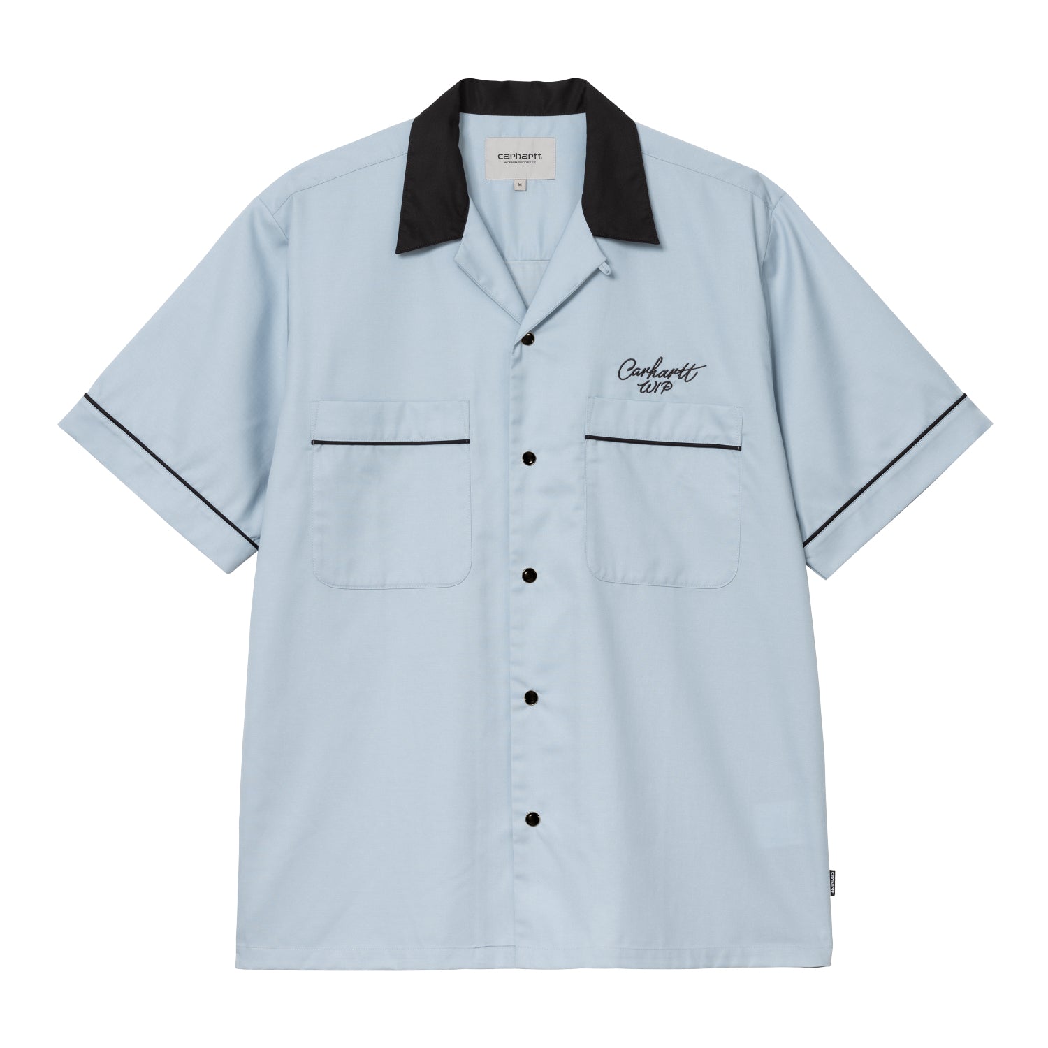 S/S BOWL SHIRT  - Blue Fog / Black