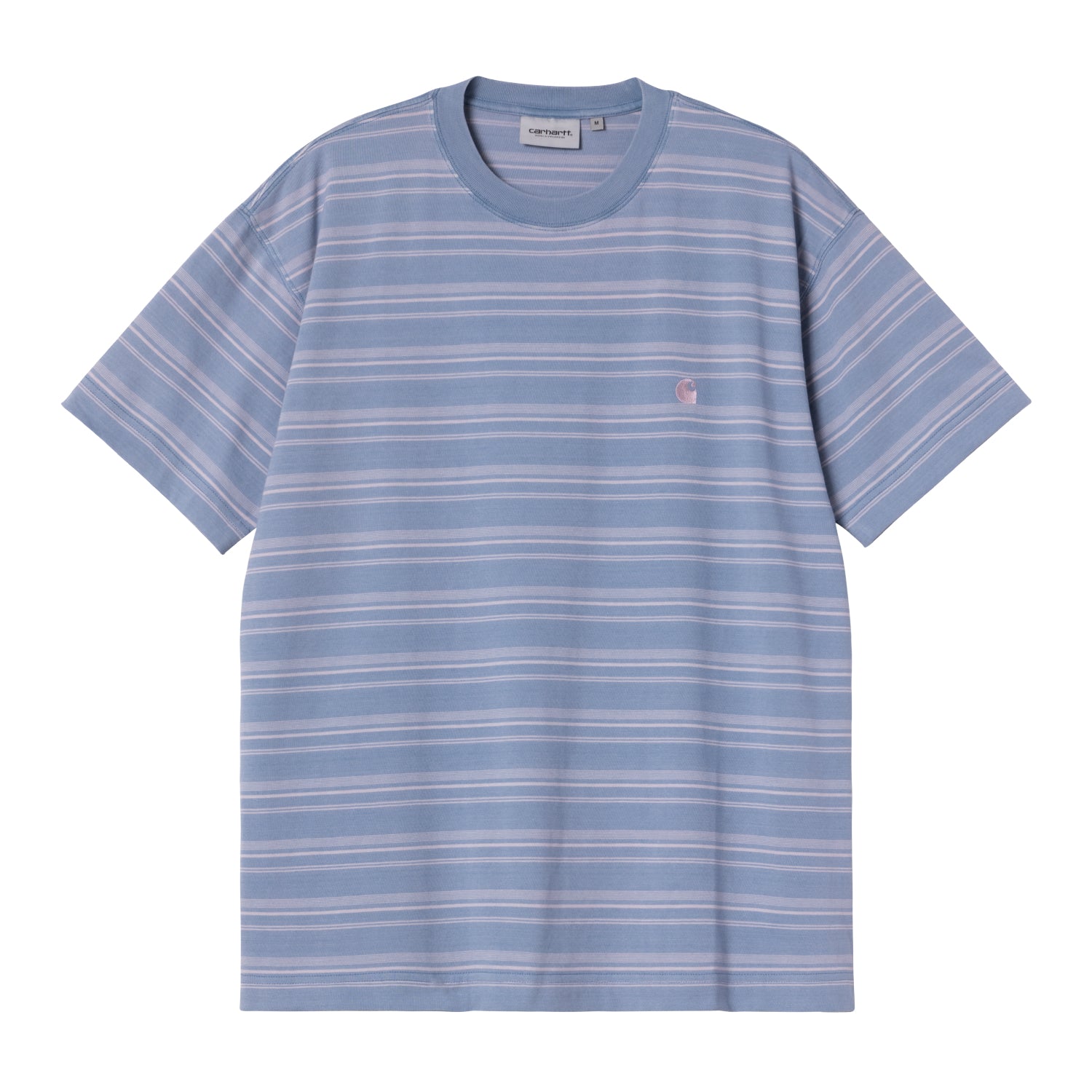 S/S BRODINE T-SHIRT  - Brodine Stripe, Sorrent (indigo overdyed)
