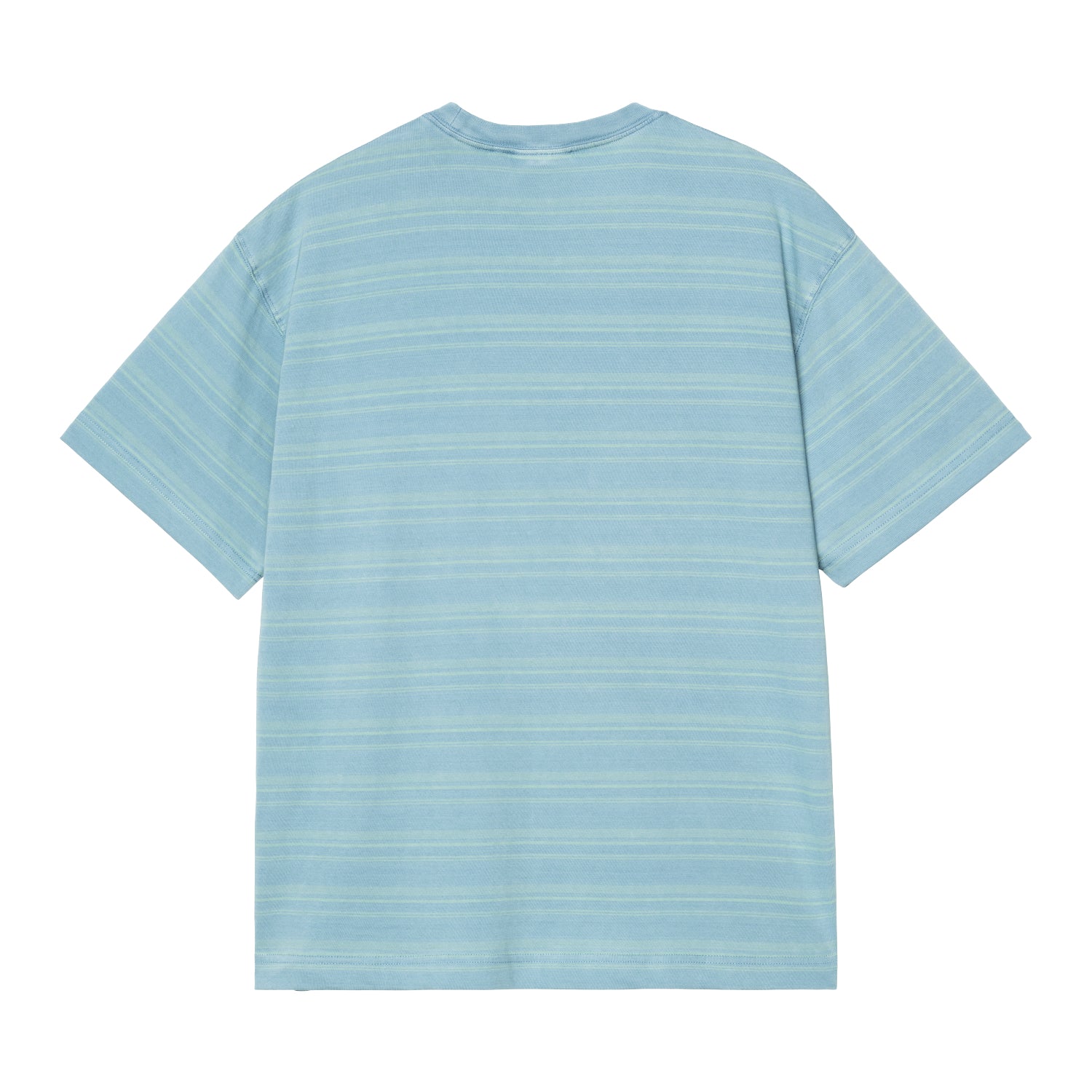 S/S BRODINE T-SHIRT  - Brodine Stripe, Saguaro (indigo overdyed)