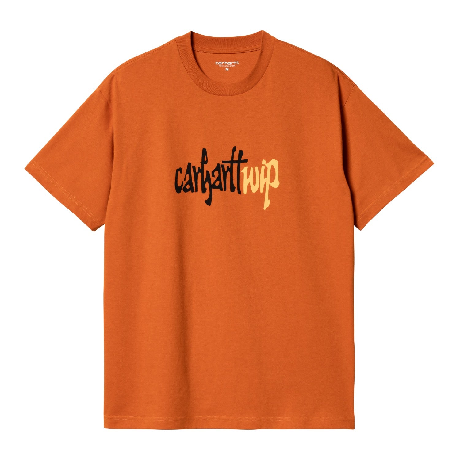 S/S BRUSH WIP T-SHIRT - Turmeric 1