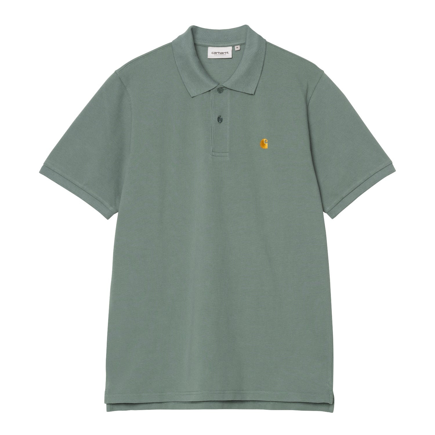 S/S CHASE PIQUE POLO - Silver Pine / Gold