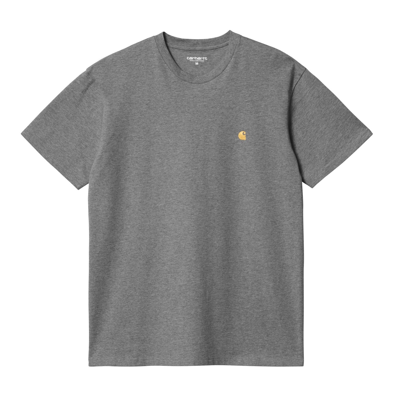 S/S CHASE T-SHIRT - Dark Grey Heather / Gold