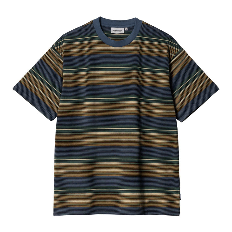 S/S COBY T-SHIRT - Coby Stripe, Naval