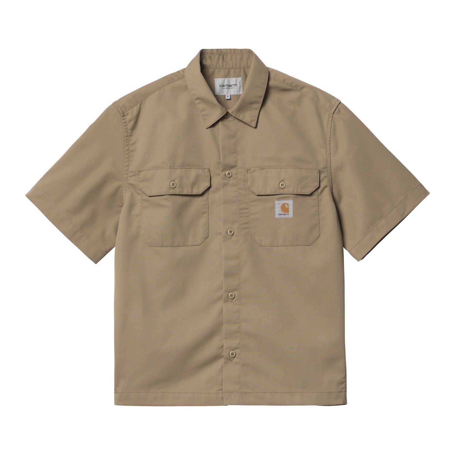 S/S CRAFT SHIRT - Leather (rinsed)
