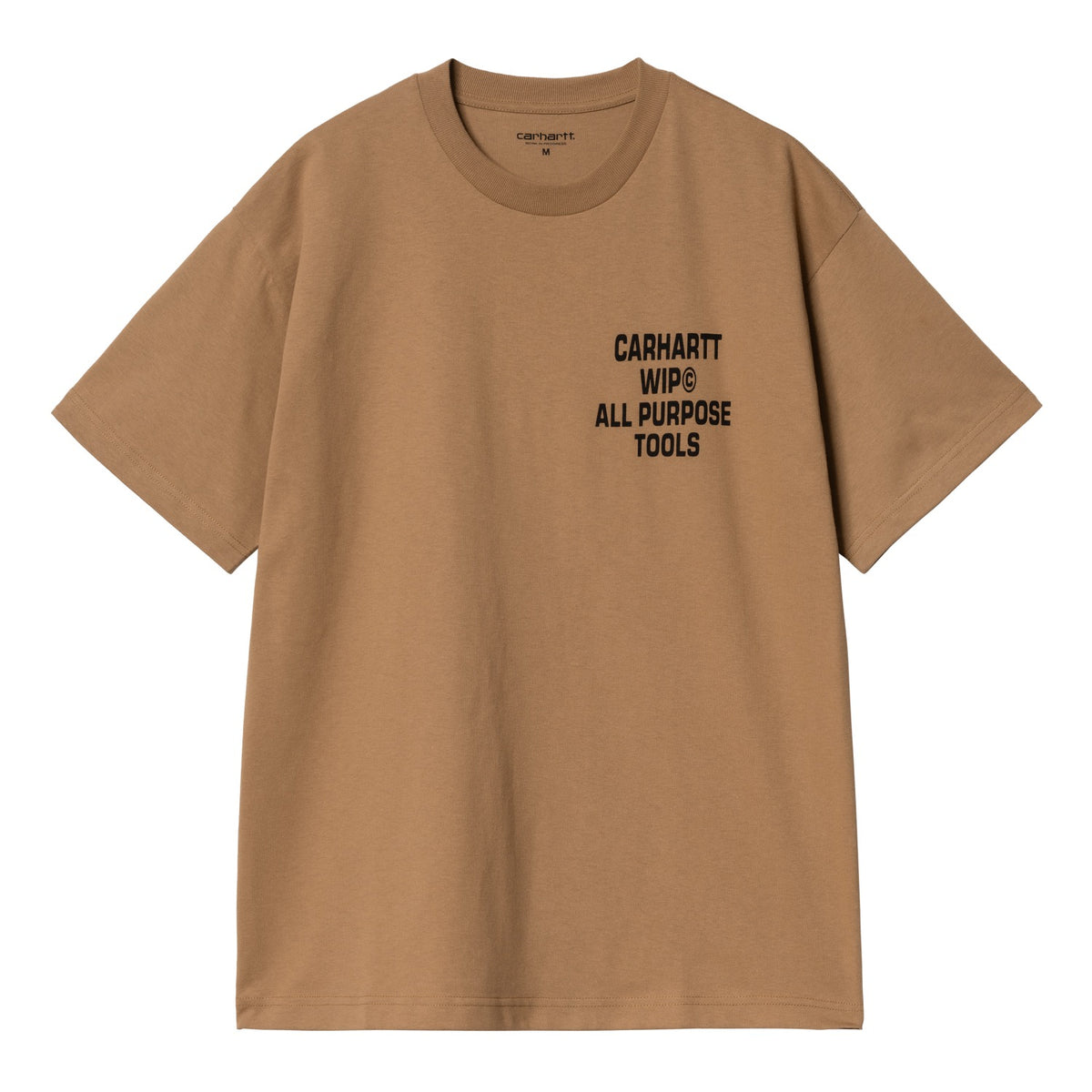 S/S CROSS SCREW T-SHIRT - Peanut 1