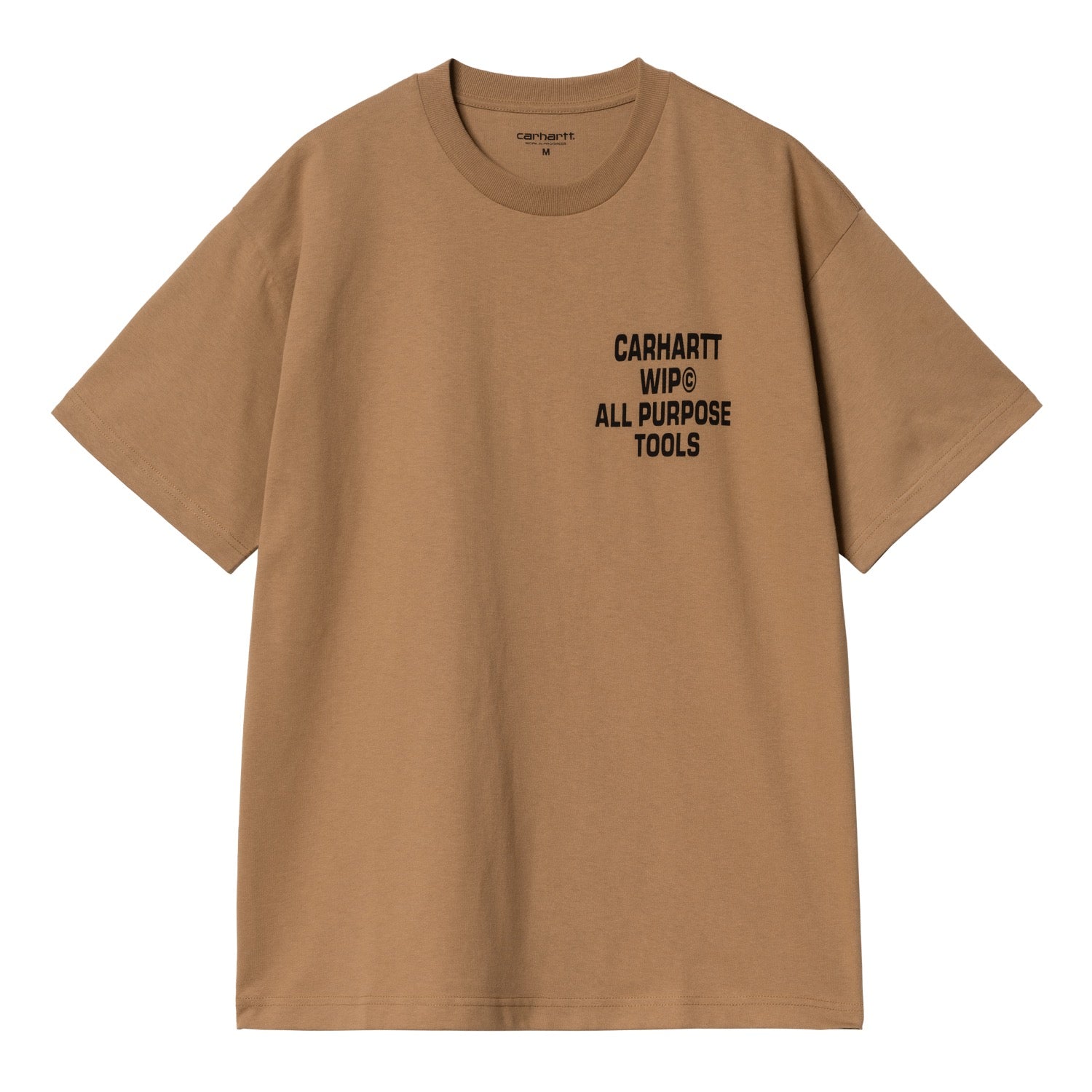 S/S CROSS SCREW T-SHIRT - Peanut