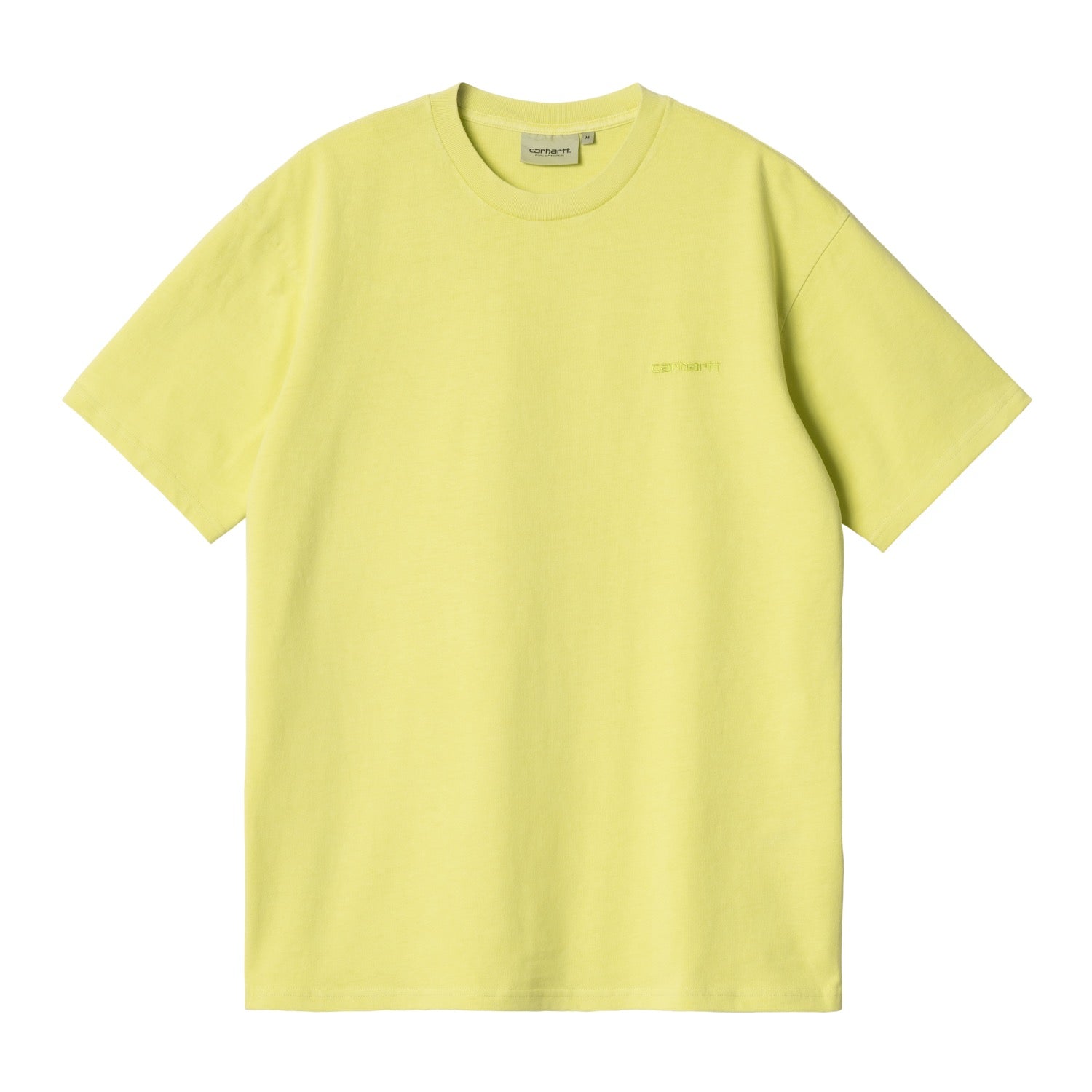 S/S DUSTER SCRIPT T-SHIRT - Arctic Lime (garment dyed) 1