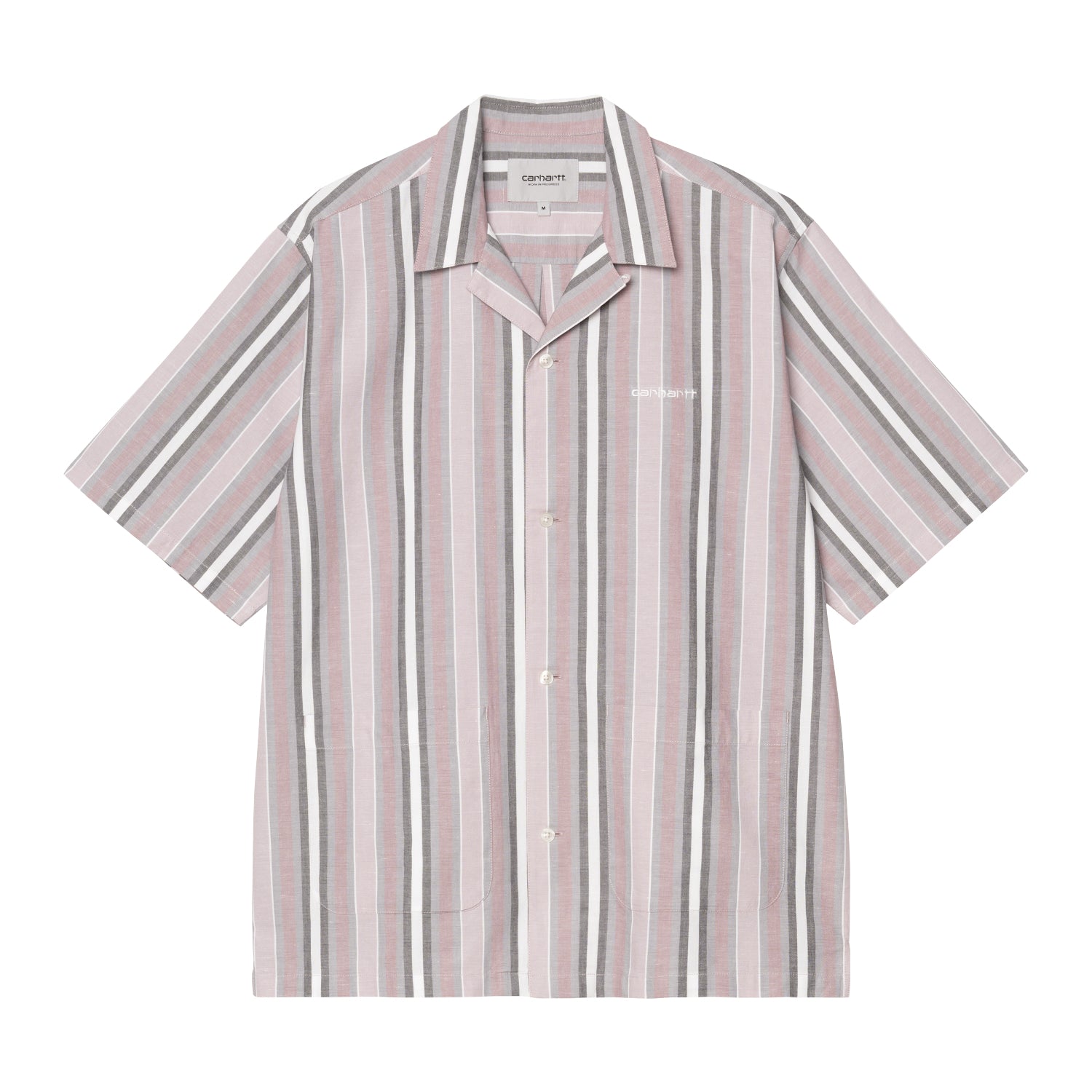 S/S FOLSEY SHIRT  - Folsey Stripe, Hortensia / White