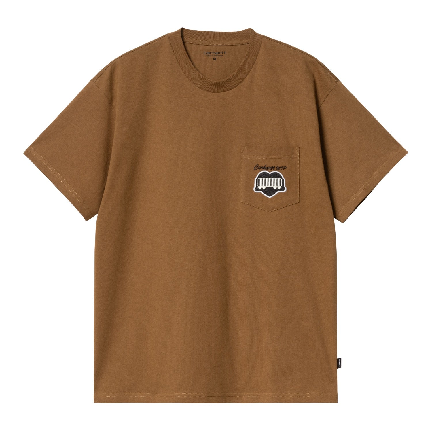 S/S HEART TRAIN POCKET T-SHIRT - Hamilton Brown