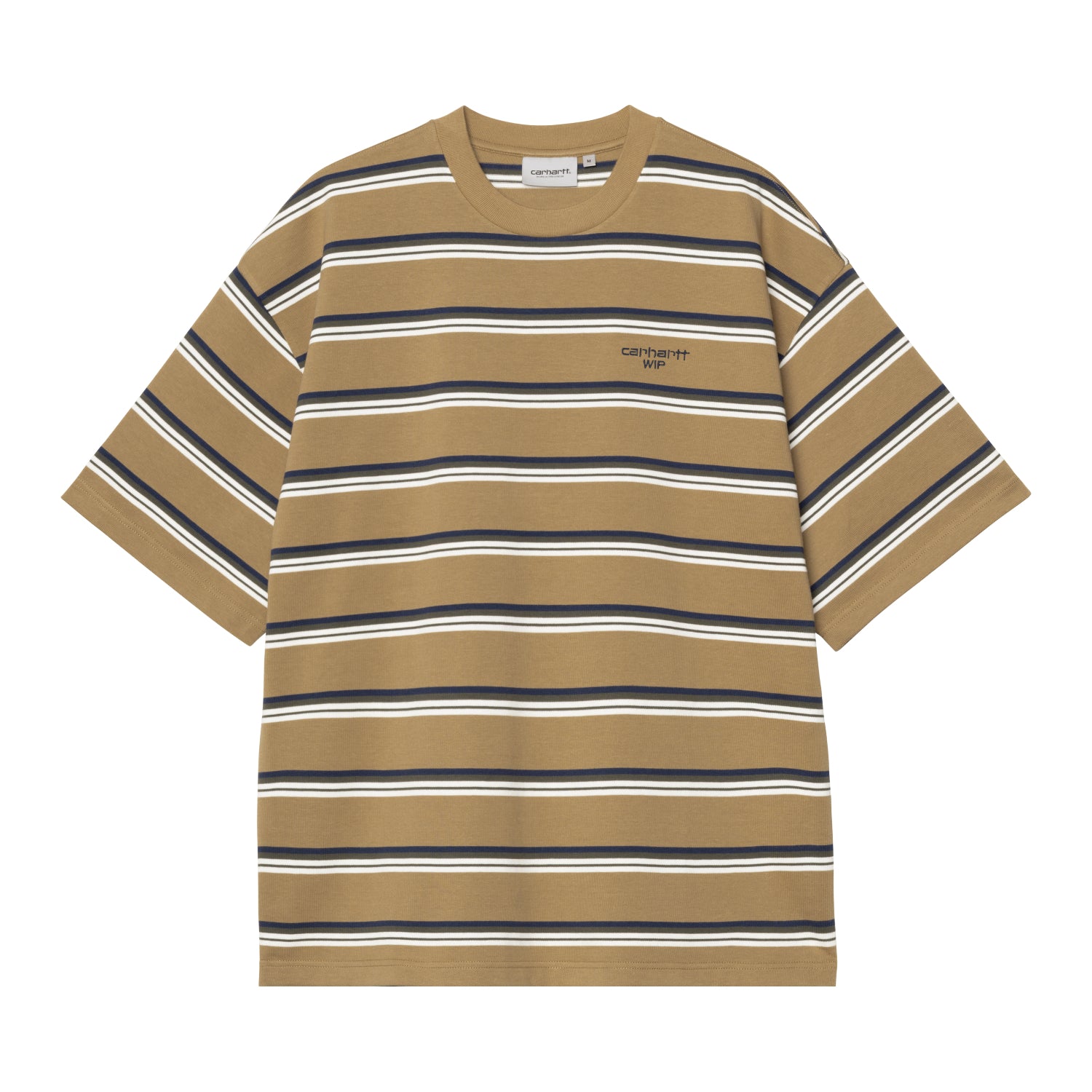 S/S HOLM T-SHIRT - Holm Stripe, Peanut 1